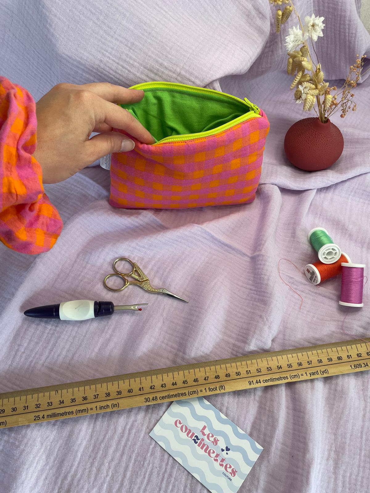 Pochette plate zippée Maëva