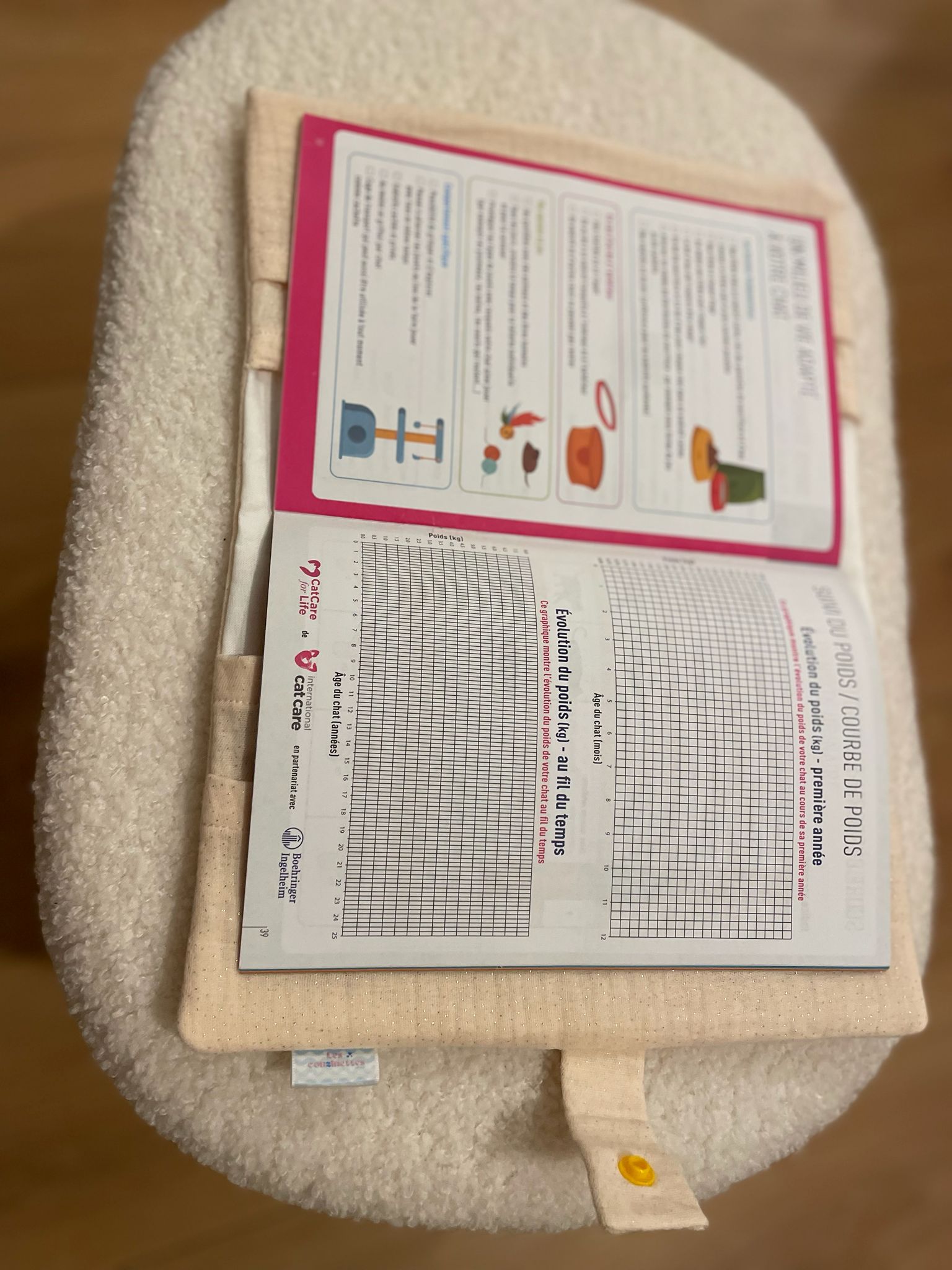 Protège carnet de santé Milky