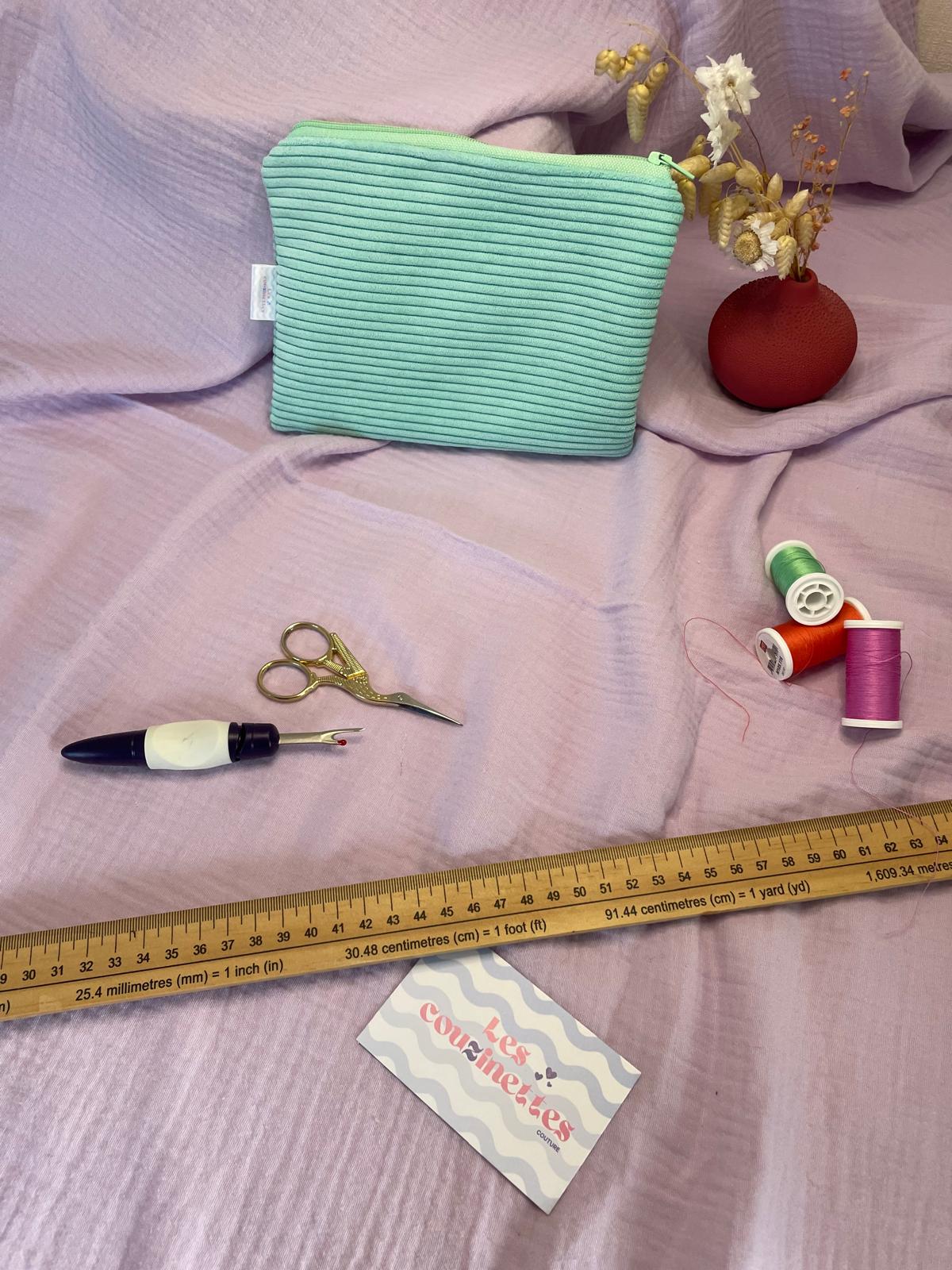 Pochette plate zippée Maé