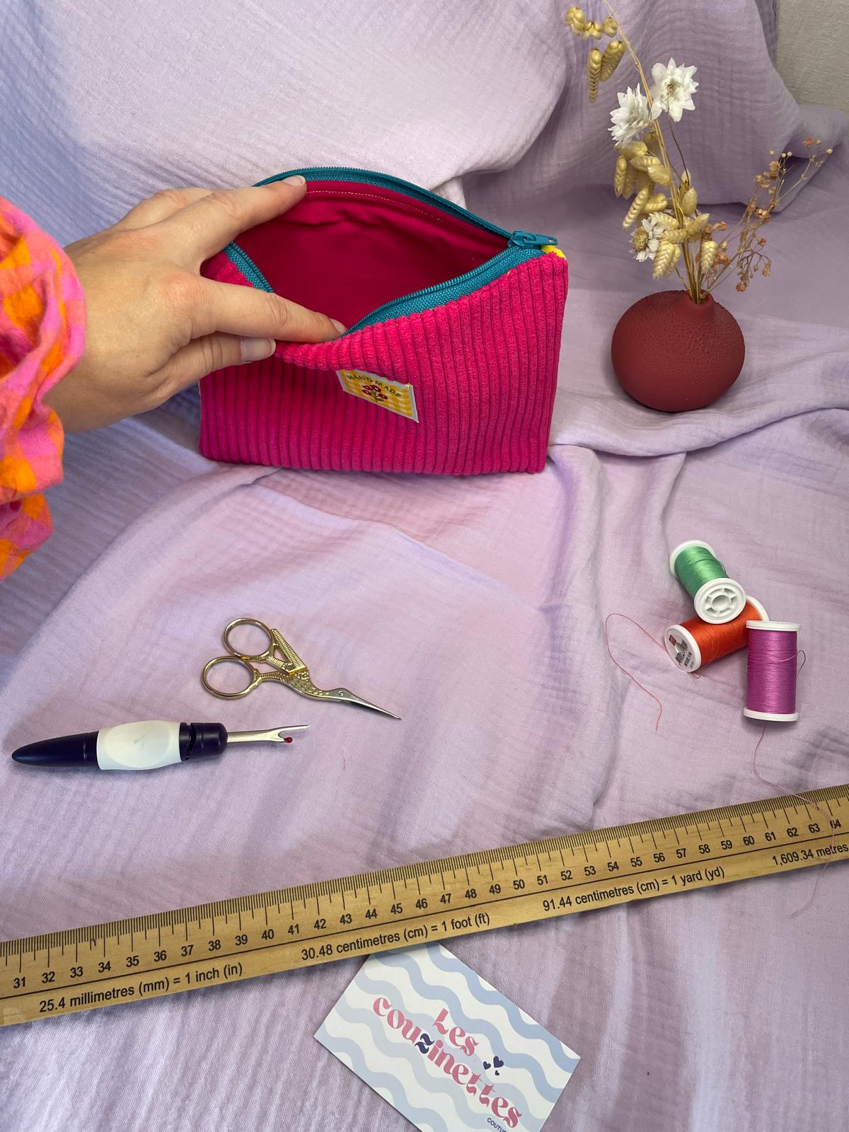 Pochette plate zippée Lina/Maloé