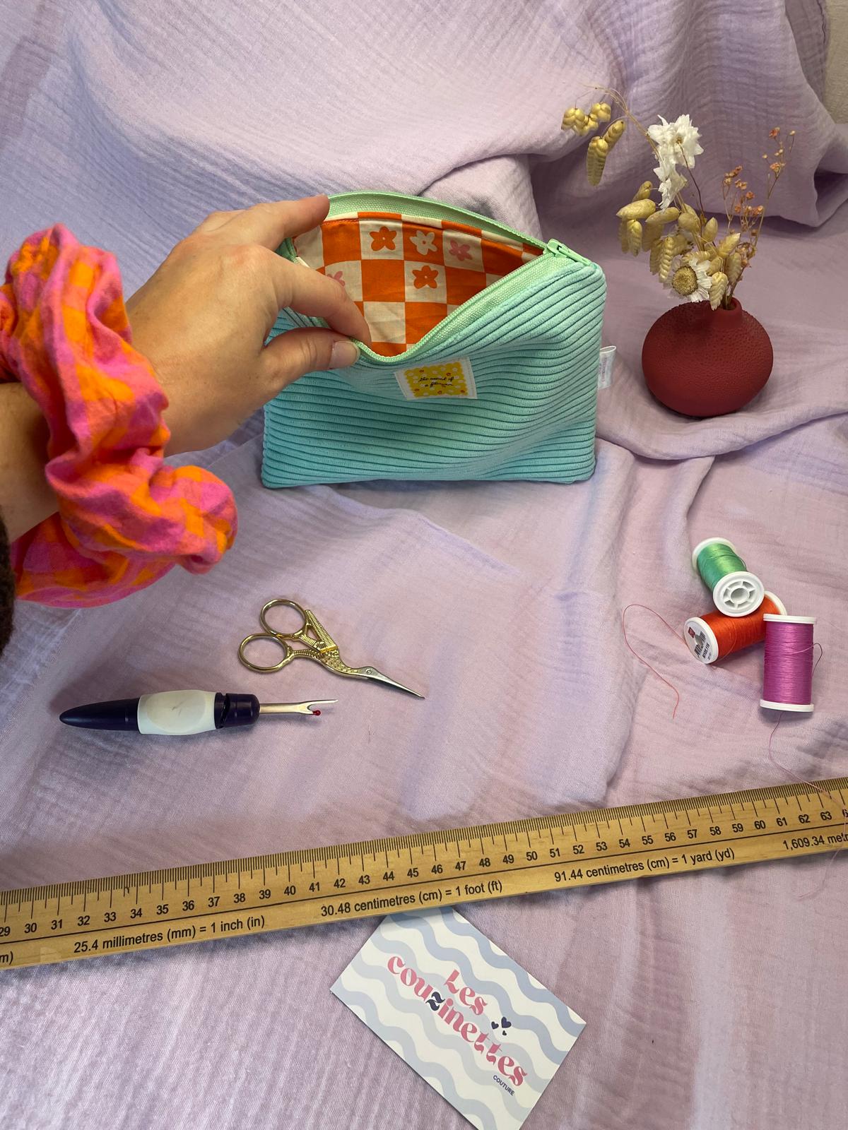 Pochette plate zippée Maé