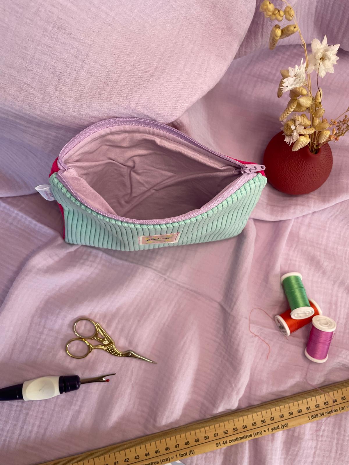 Pochette plate zippée Maé/Lina