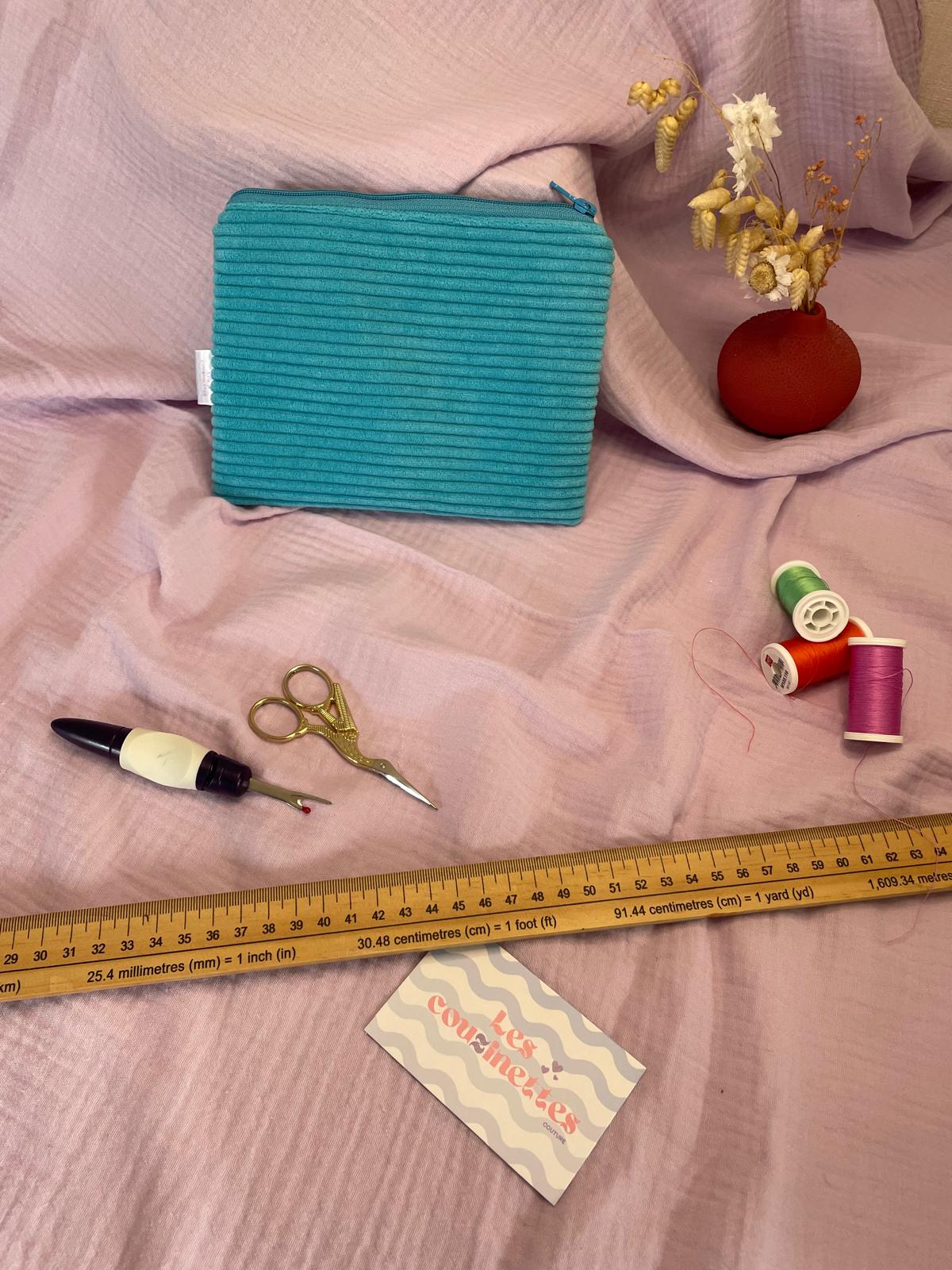 Pochette plate zippée Alma