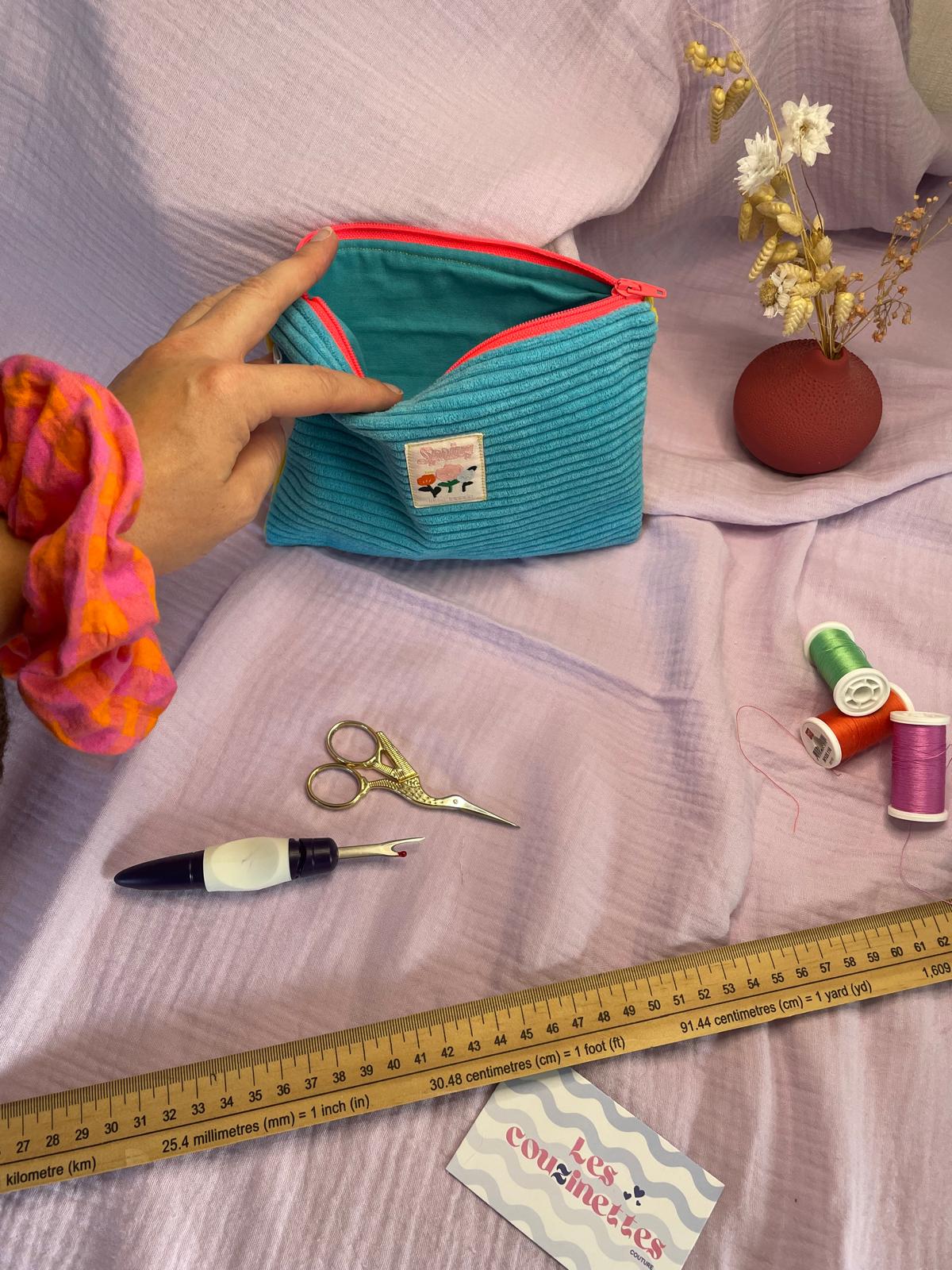 Pochette plate zippée Alma/Azélie