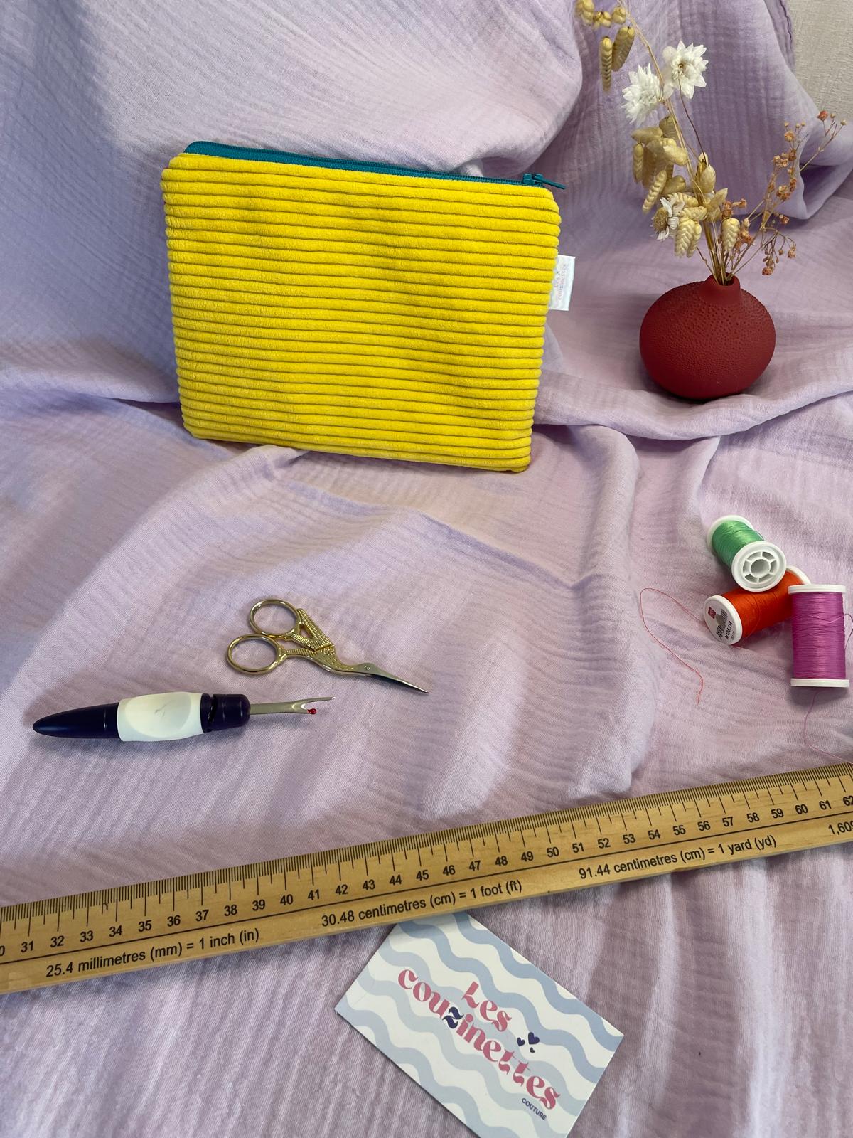 Pochette plate zippée Lina/Maloé