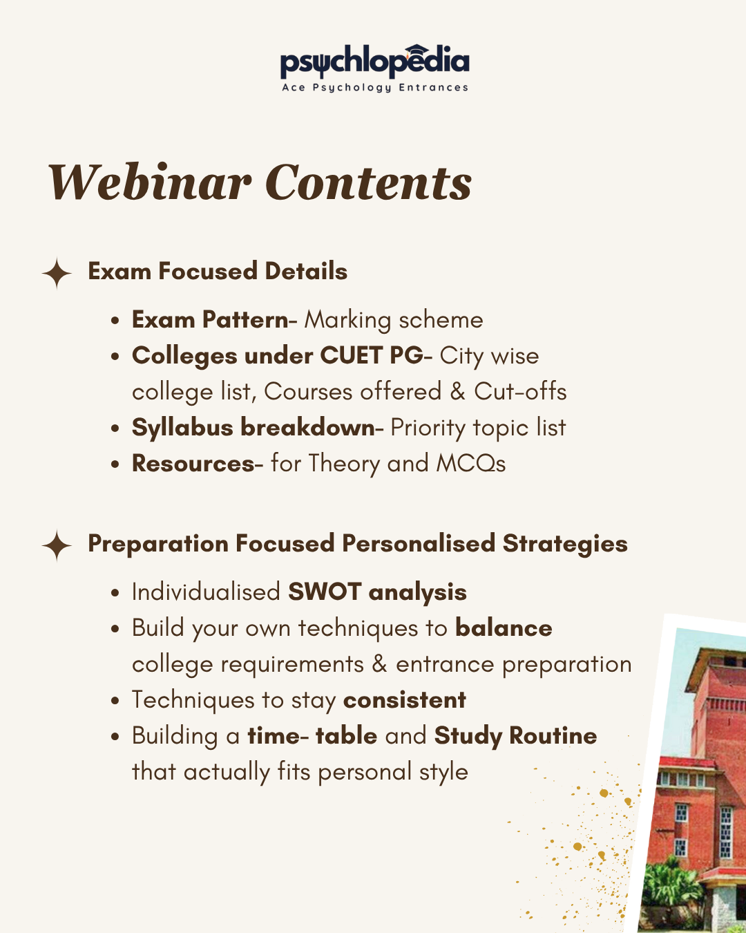 CUET PG 2026 (Psychology) Webinar