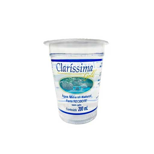 Cx 48 uni. Copo Água Mineral Claríssima 200 ml