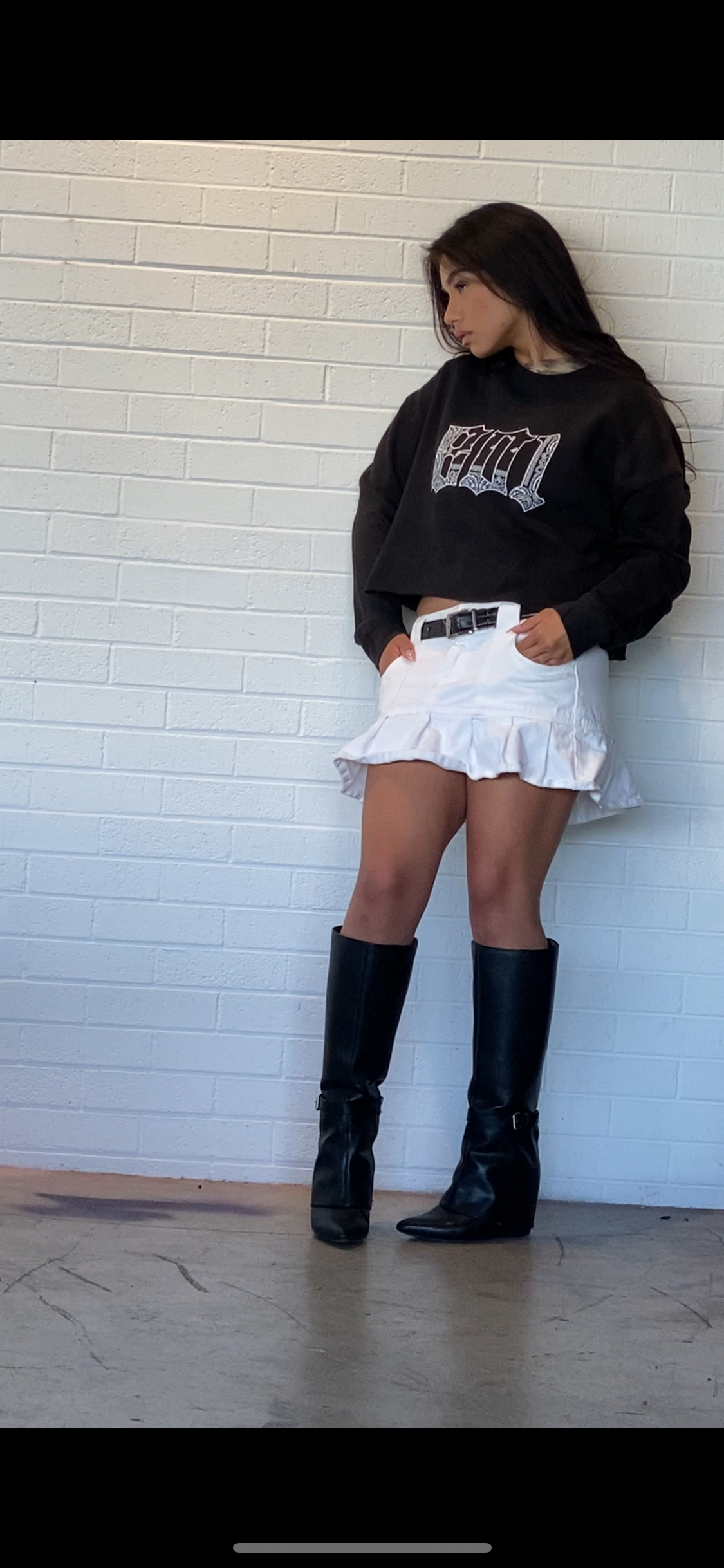 Casual Black Sweatshirt