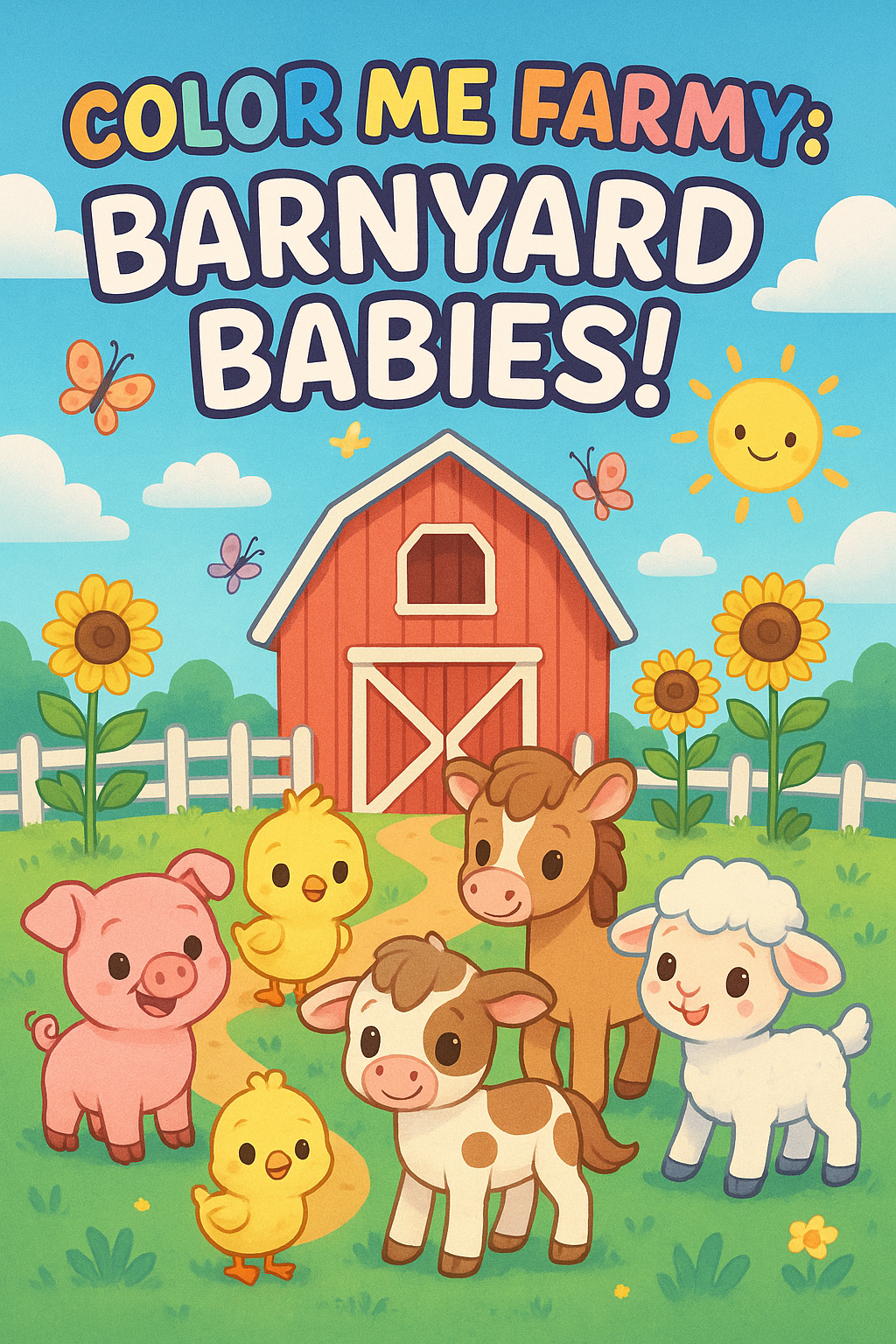 Color Me Farmy: Barnyard Babies - Coloring Book