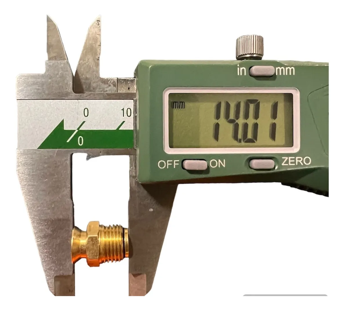 Válvula De Inflado 1/8 Tipo Sombrero Cuerda Npt Bronce