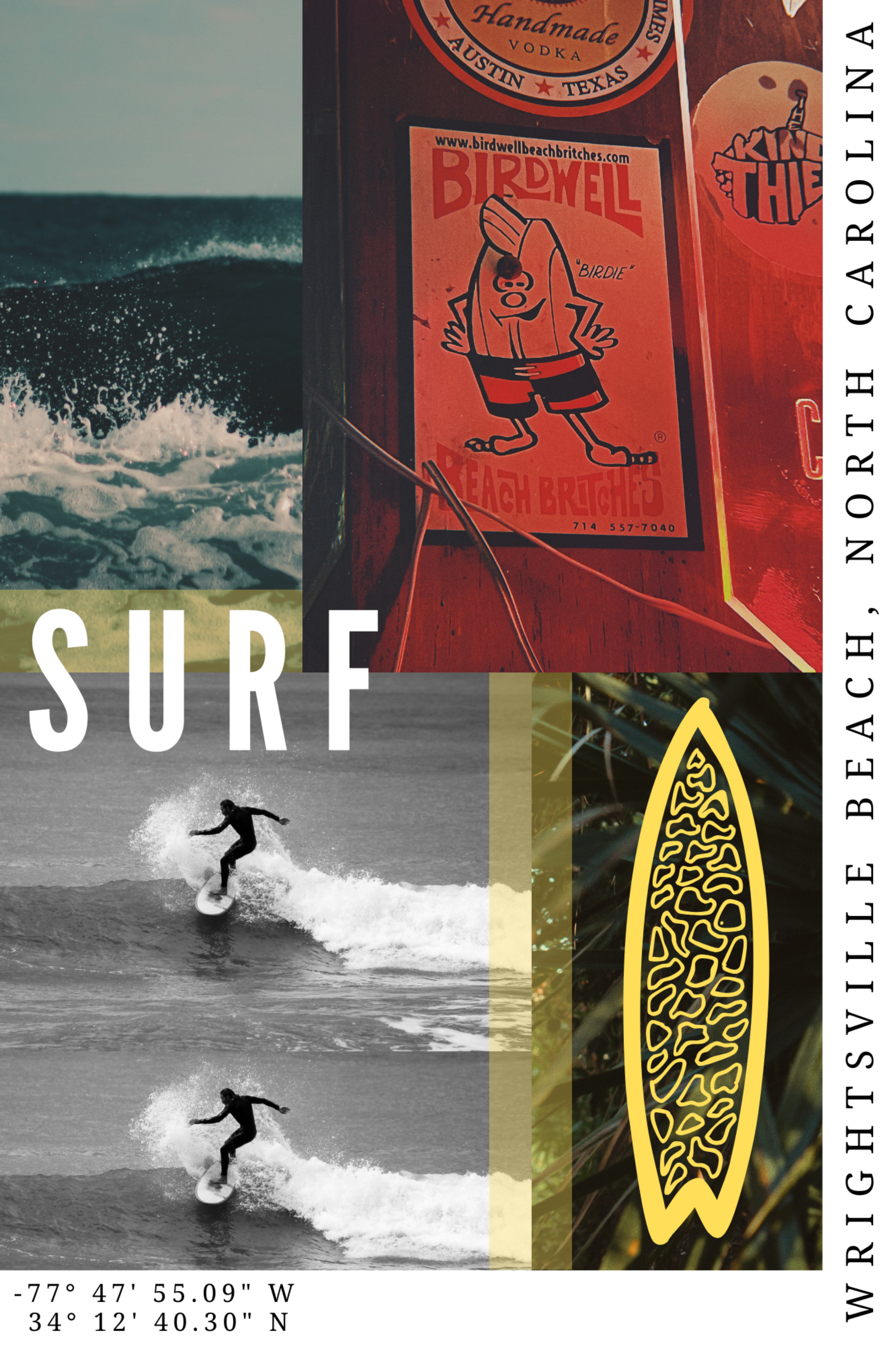 SURF Wrightsville Beach Print