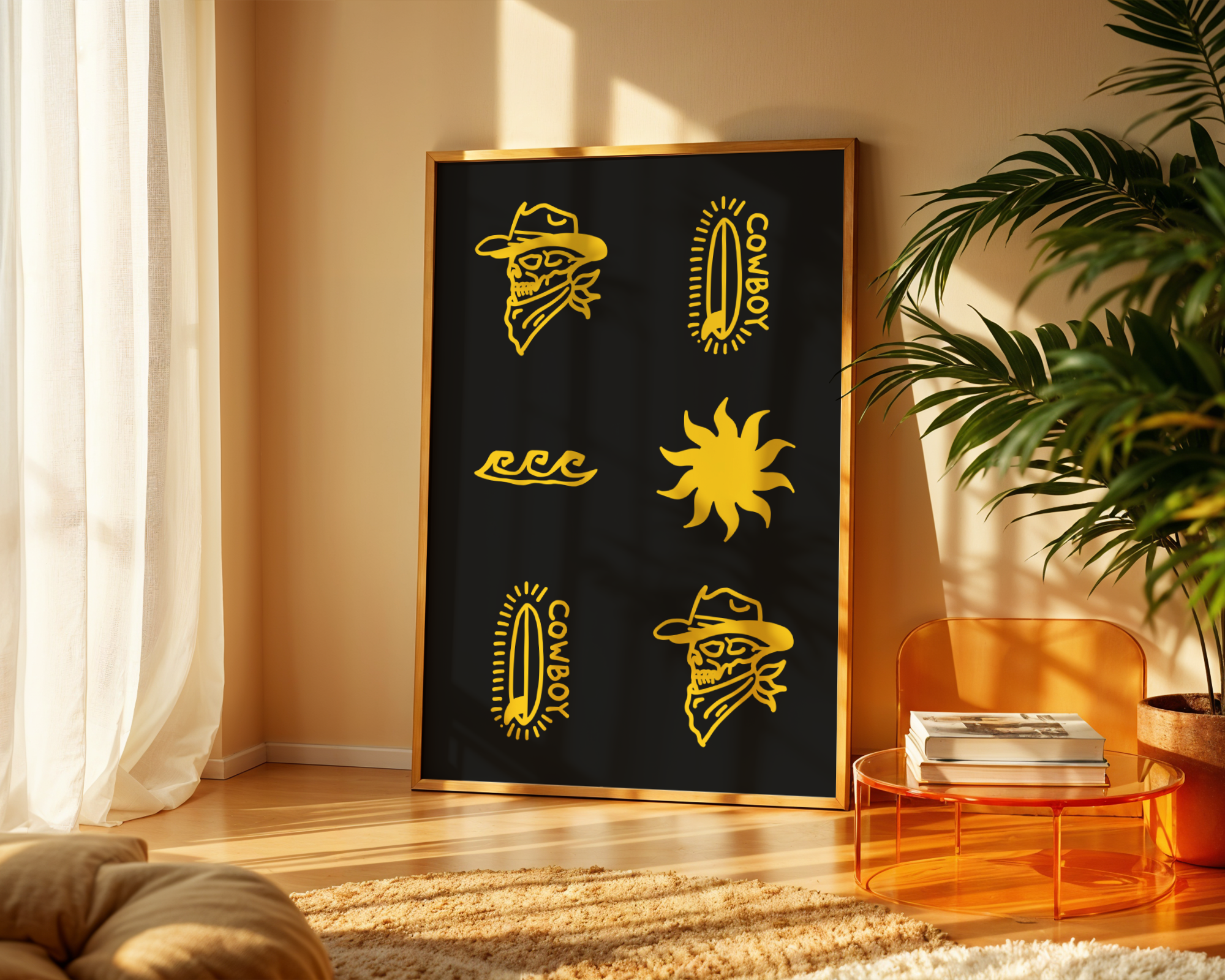 Saltwater Cowboy 2 Coastal Style Print