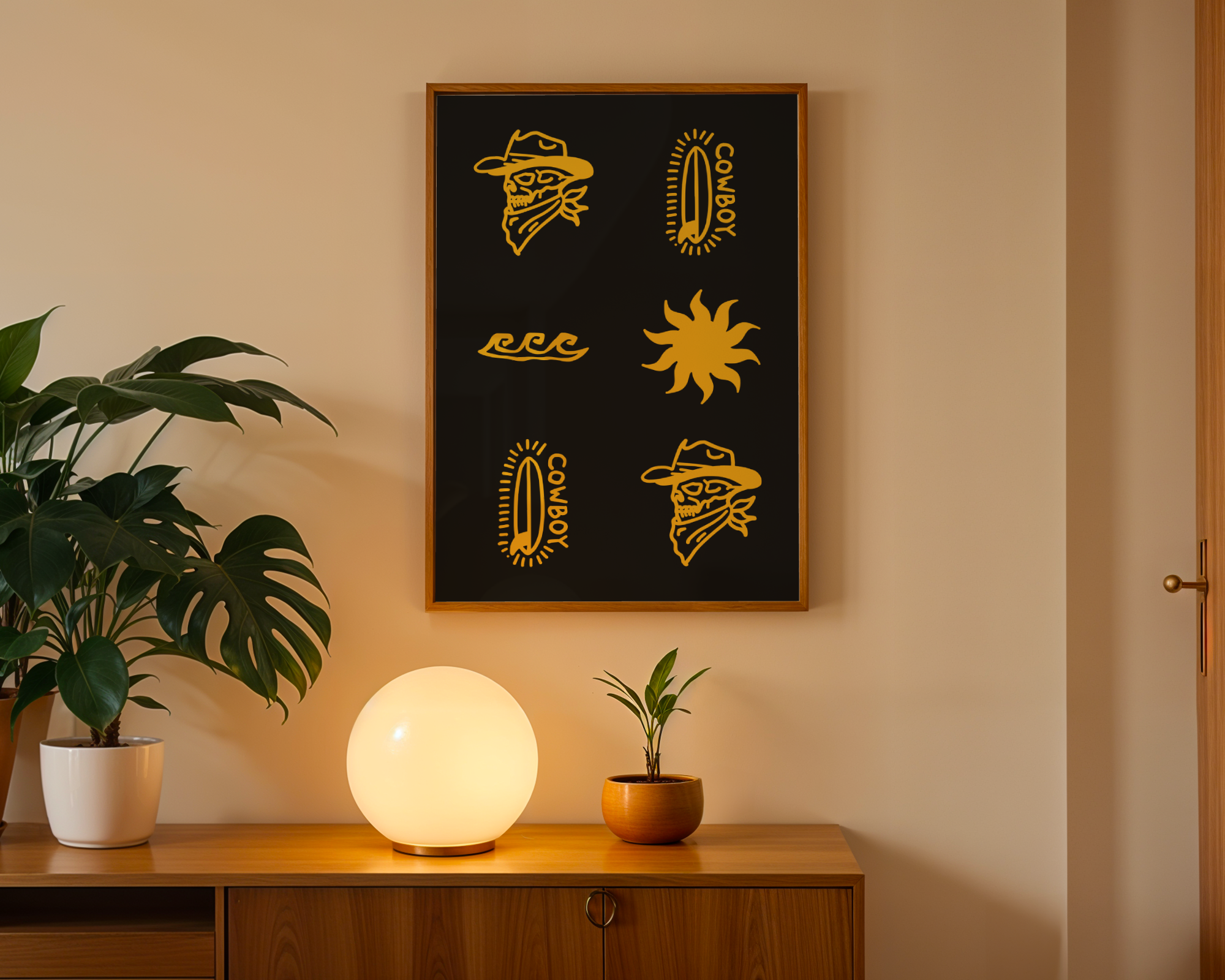 Saltwater Cowboy 2 Coastal Style Print