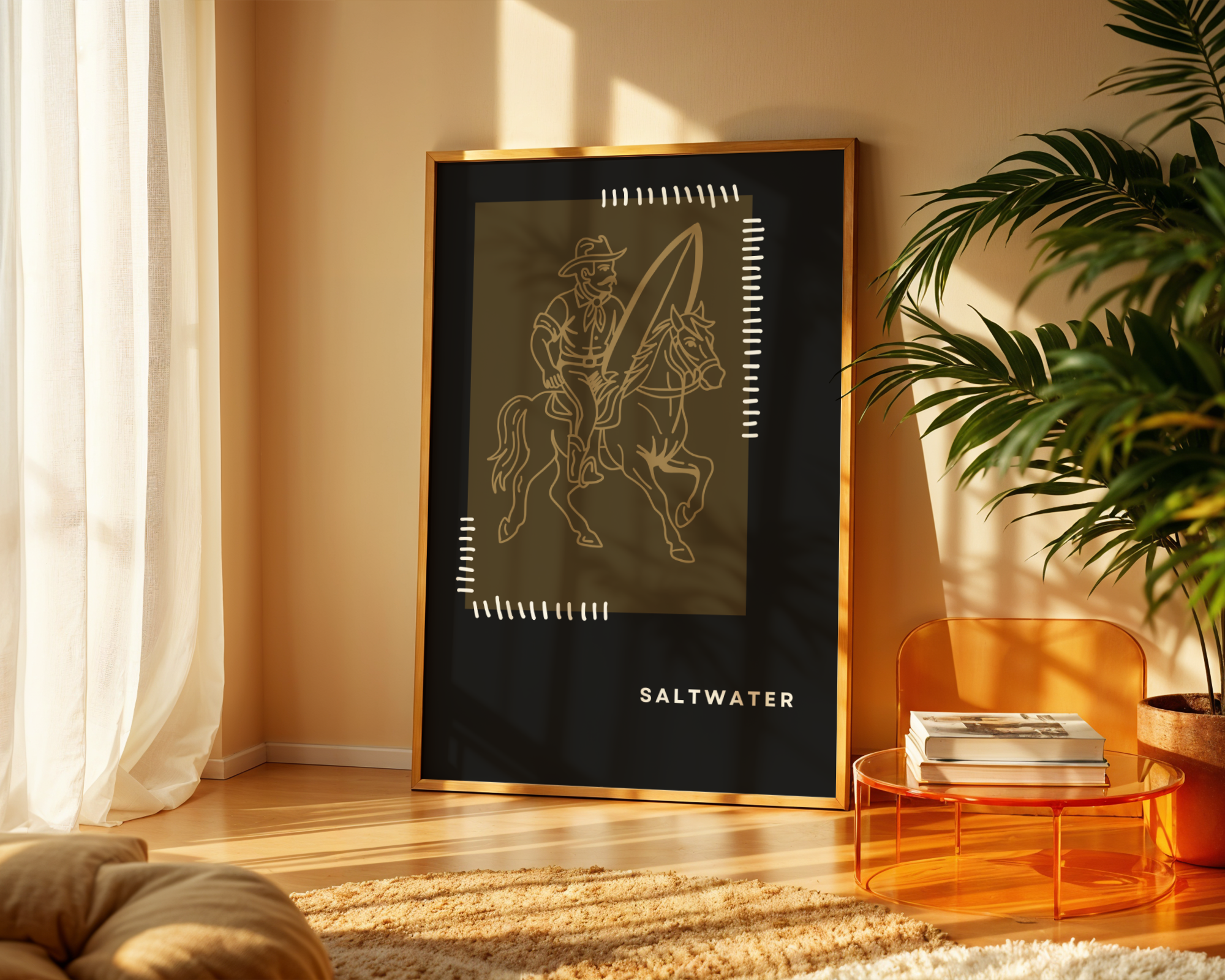 Saltwater Cowboy 3 Coastal Style Print