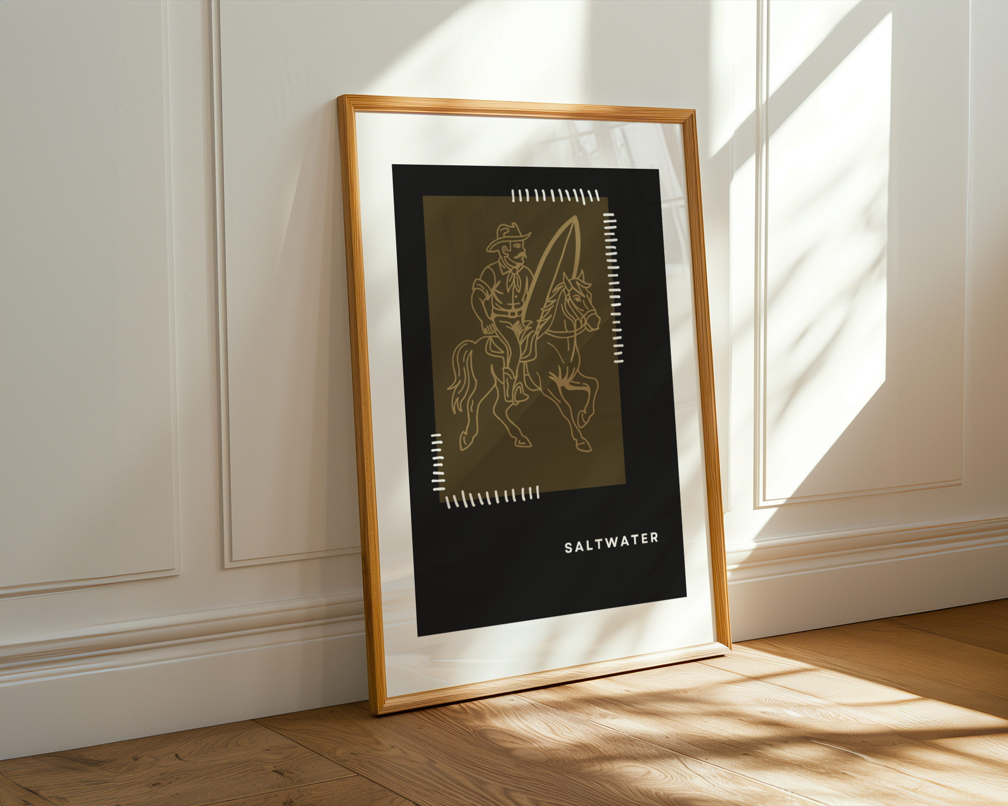 Saltwater Cowboy 3 Coastal Style Print