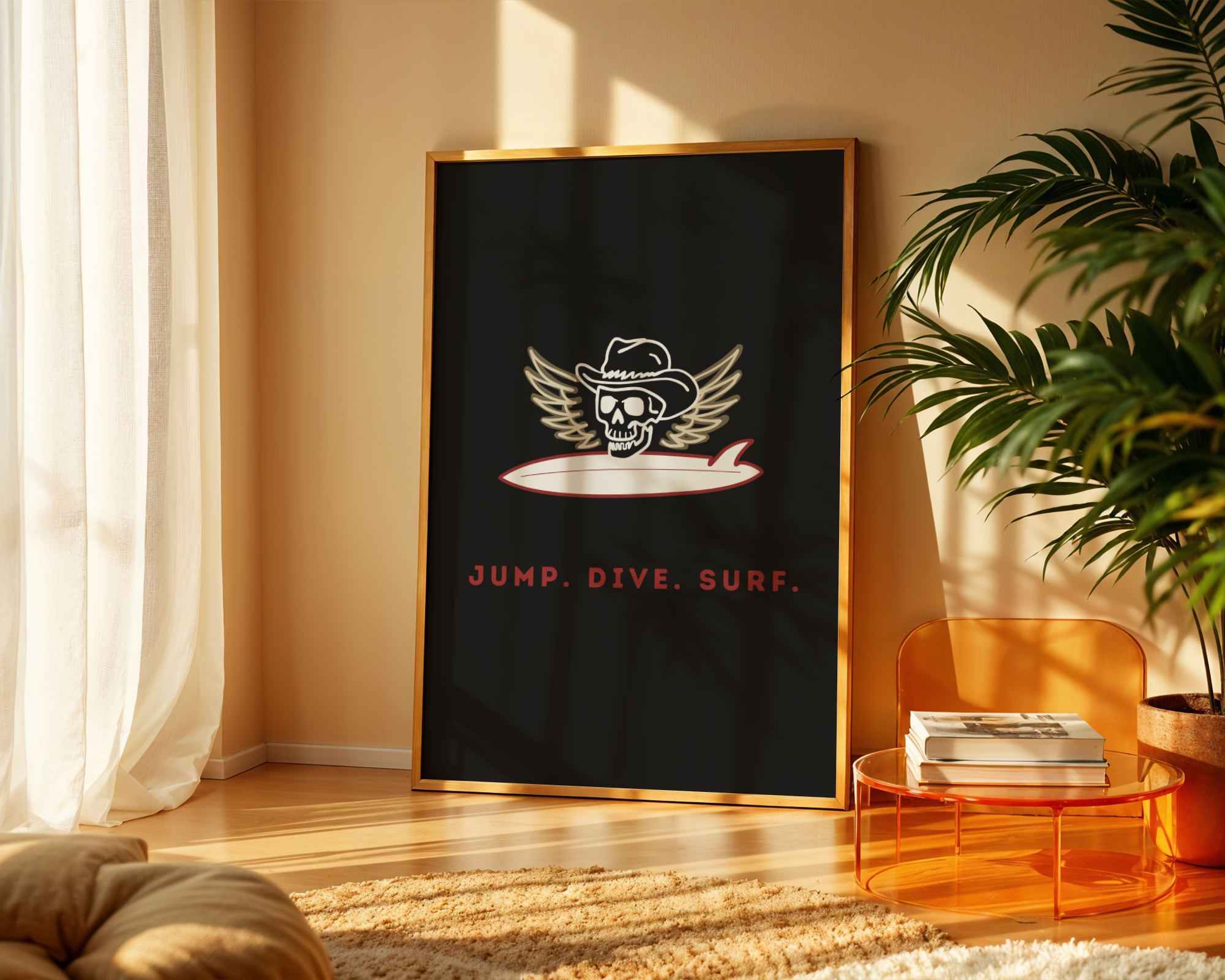 Jump. Dive. Surf. - Kommando Surf Ko Collab Print