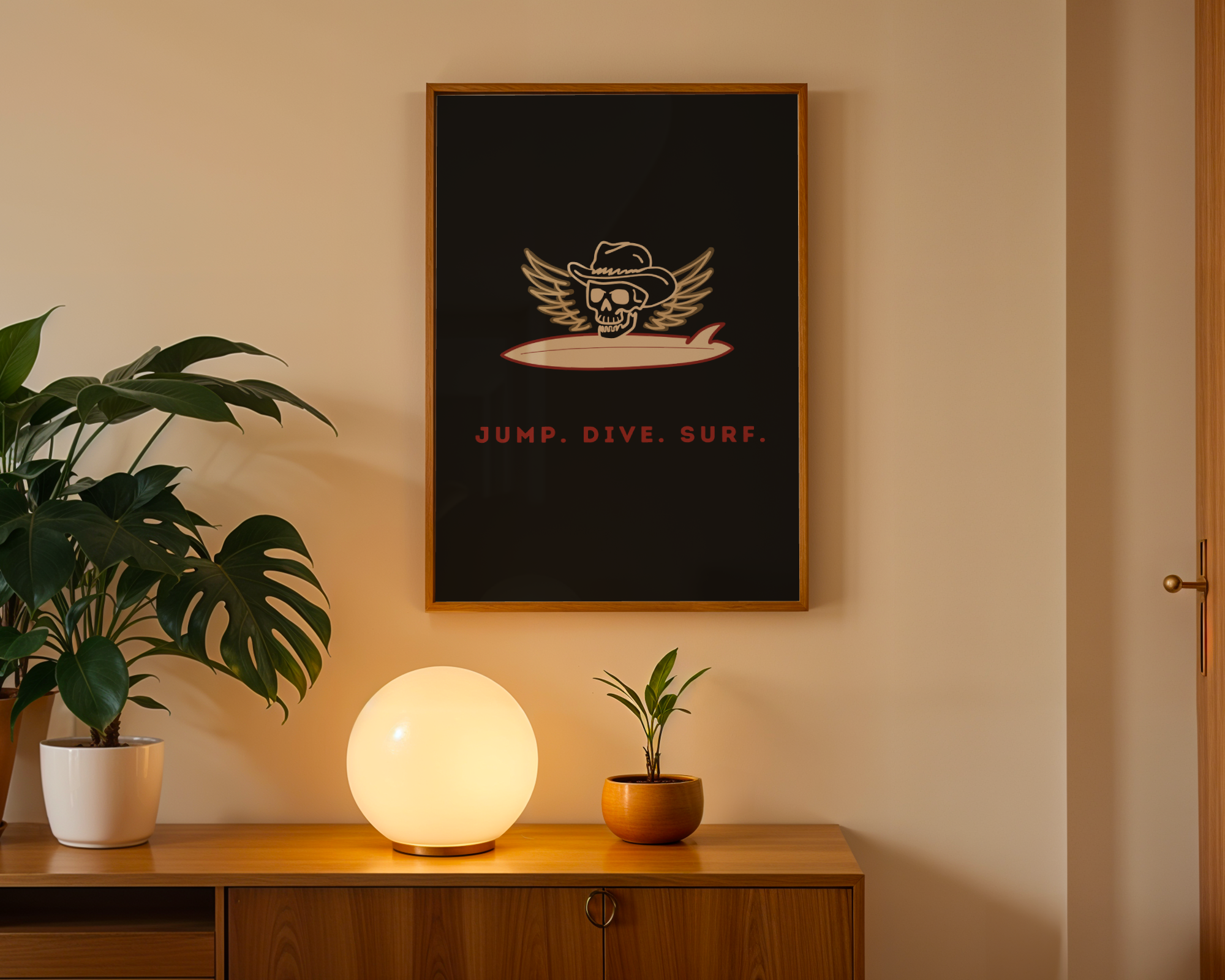 Jump. Dive. Surf. - Kommando Surf Ko Collab Print