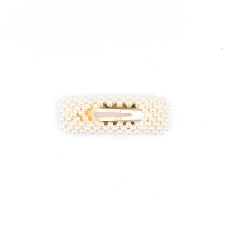 PEARL HAIR CLIP SQUARE, SMALL