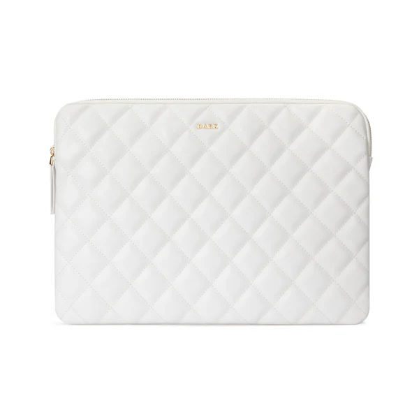 LEATHER QUILTED MAC COVER