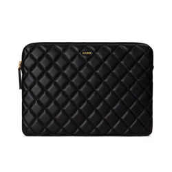 LEATHER QUILTED MAC COVER