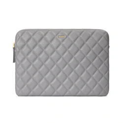 LEATHER QUILTED MAC COVER