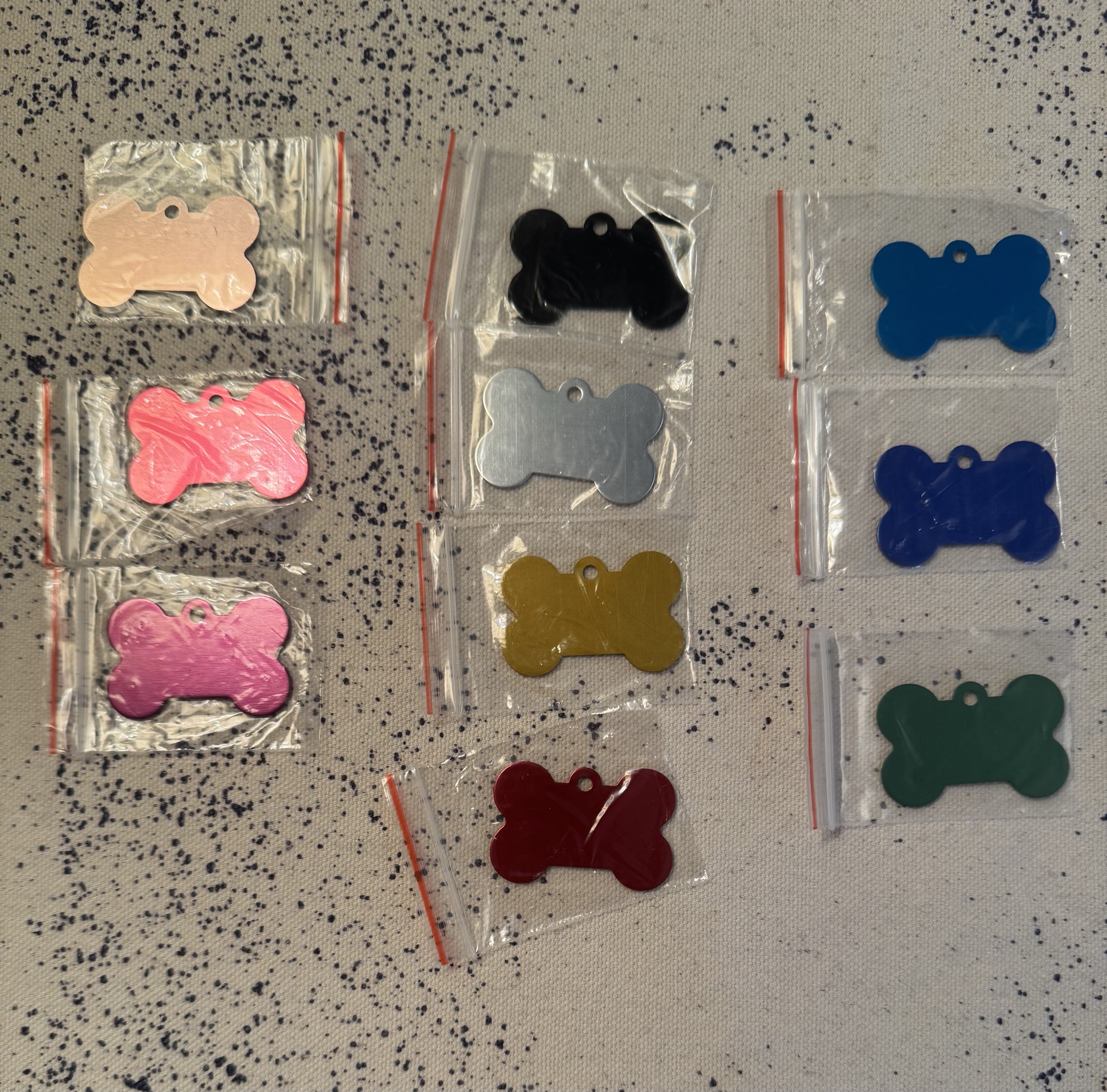 Custom Engraved Pet ID Tags for Dogs and Cats (large bone)