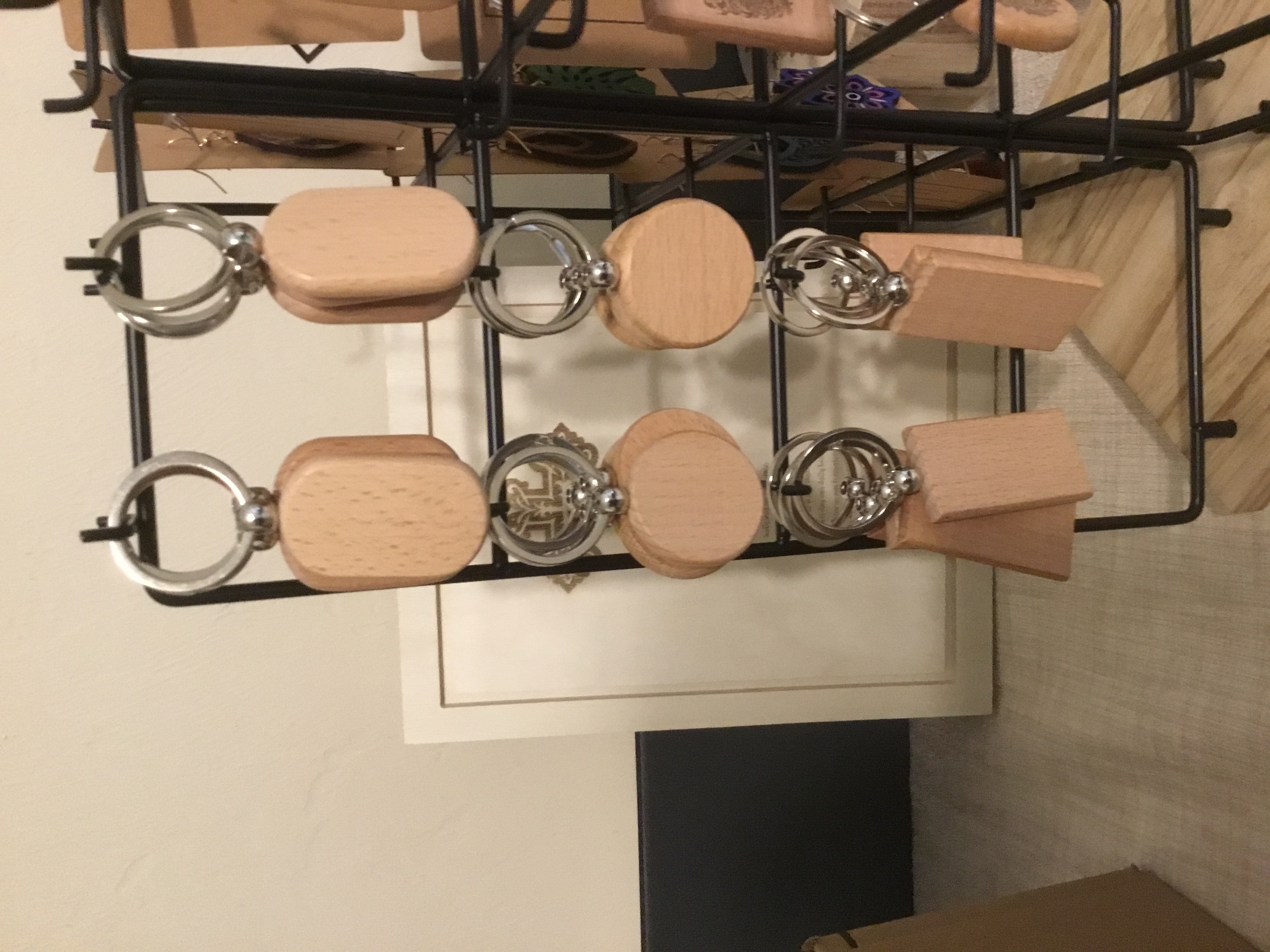 Laser Engraved Wooden Keychain - Customized ( Oval Shape ) 
