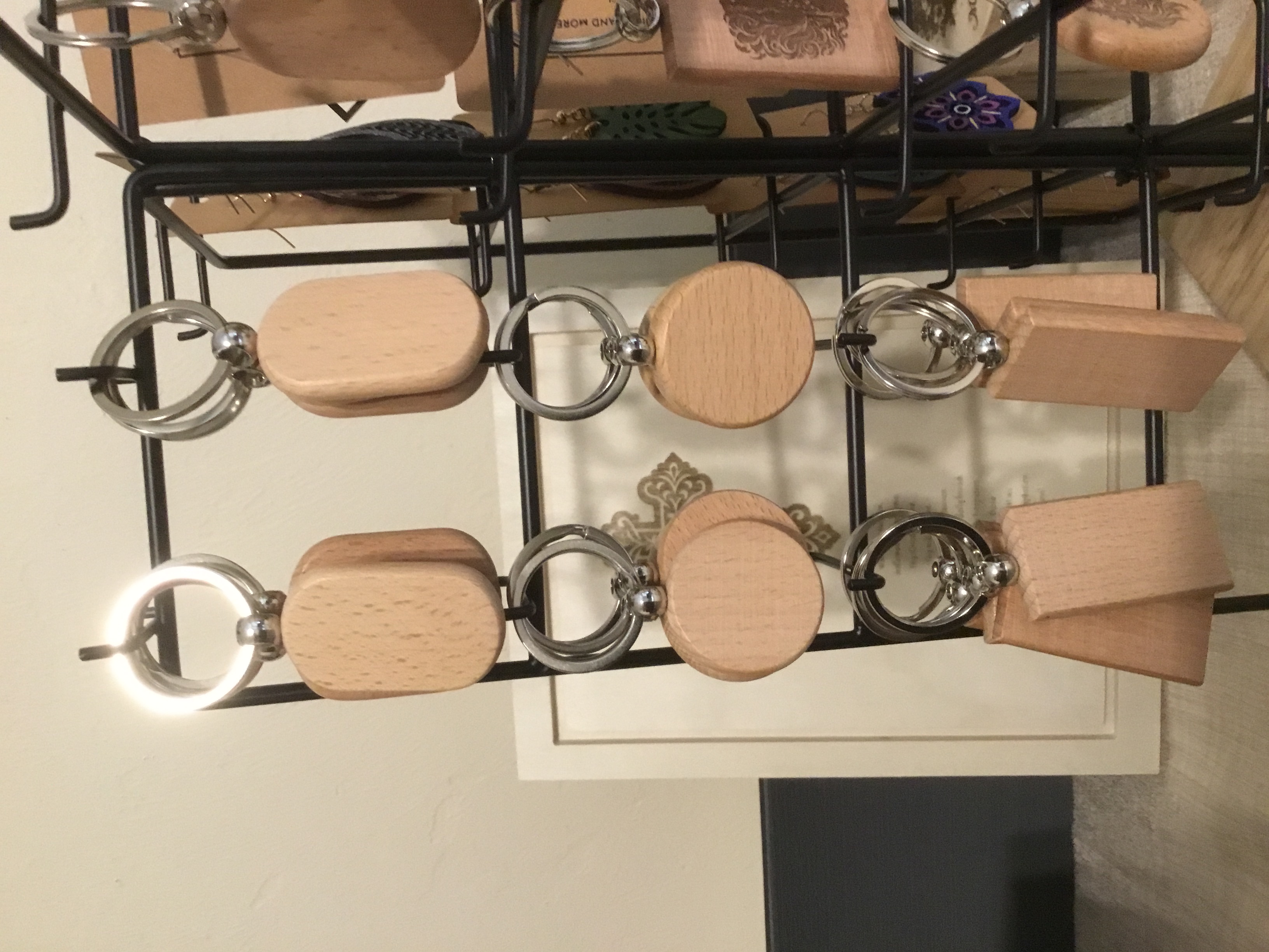 Laser Engraved Wooden Keychain - Customized ( Rectangle Shape ) 