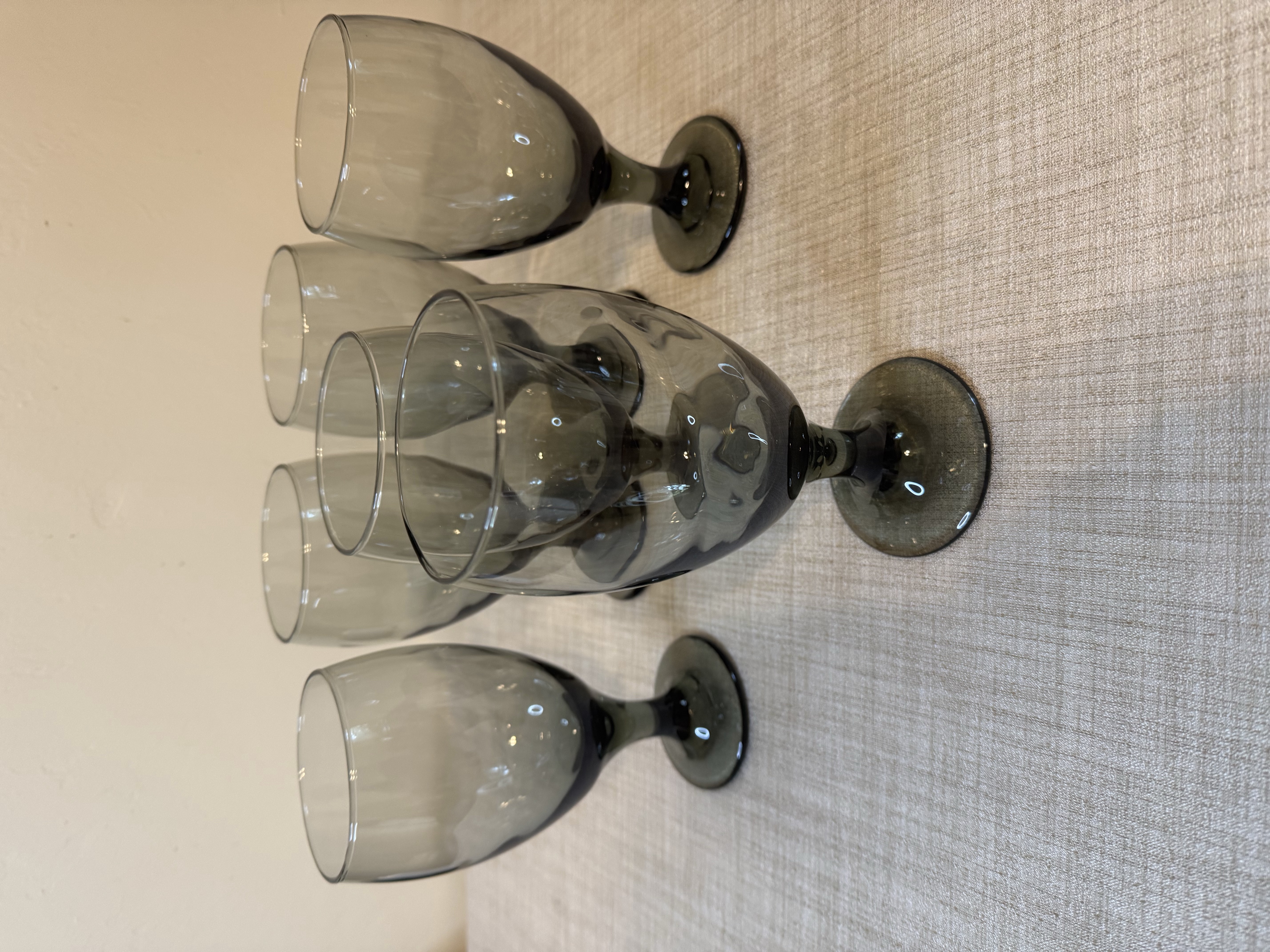 Customized Laser Engraved 6 Drinking Glasses , approx 10 oz 
