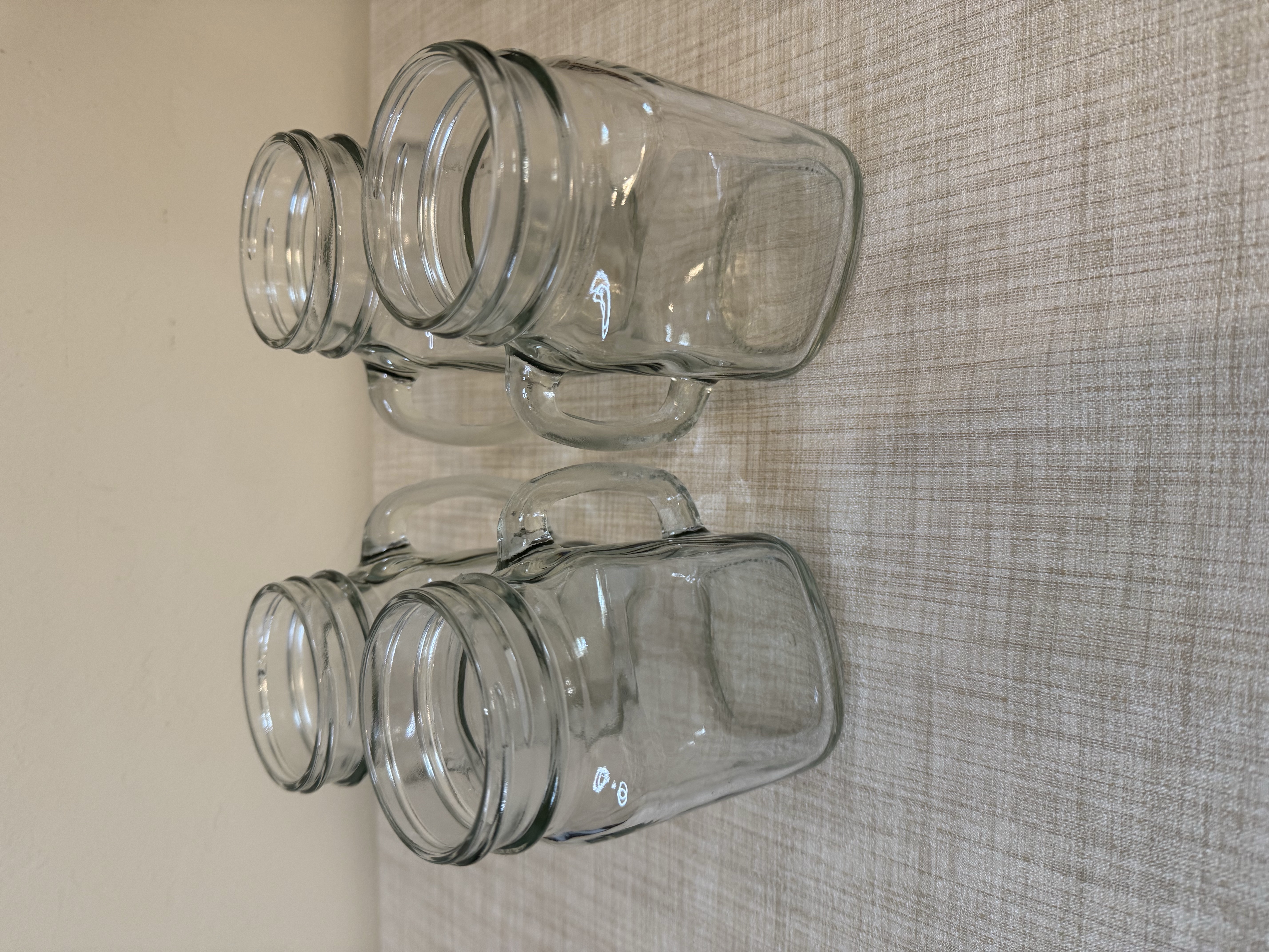 Customized Laser Engraved Mason Jar Mugs, set of 4 