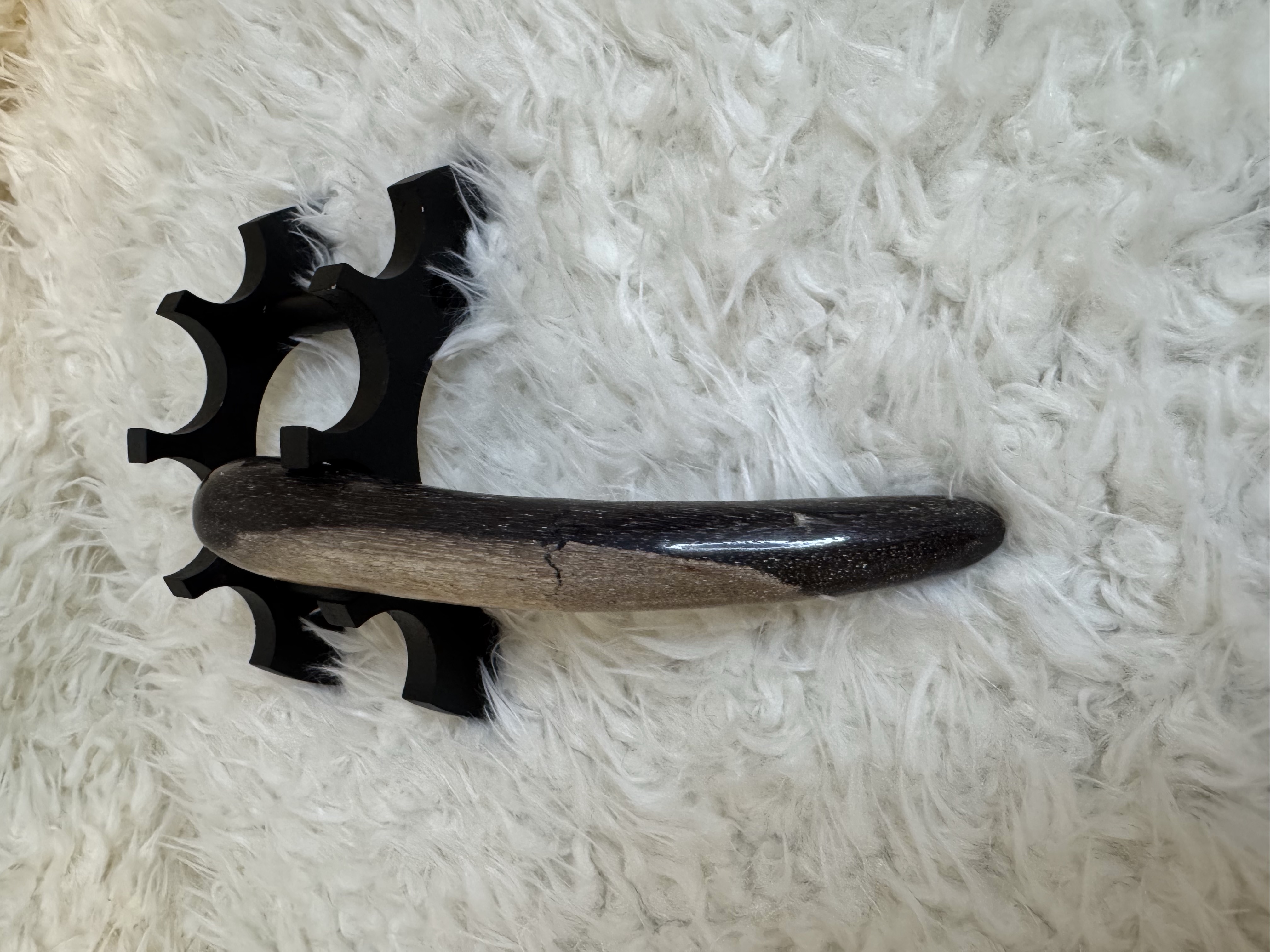 Gentle Grounding Indonesian Fossilized Palm Root Massage Wand 7 inches