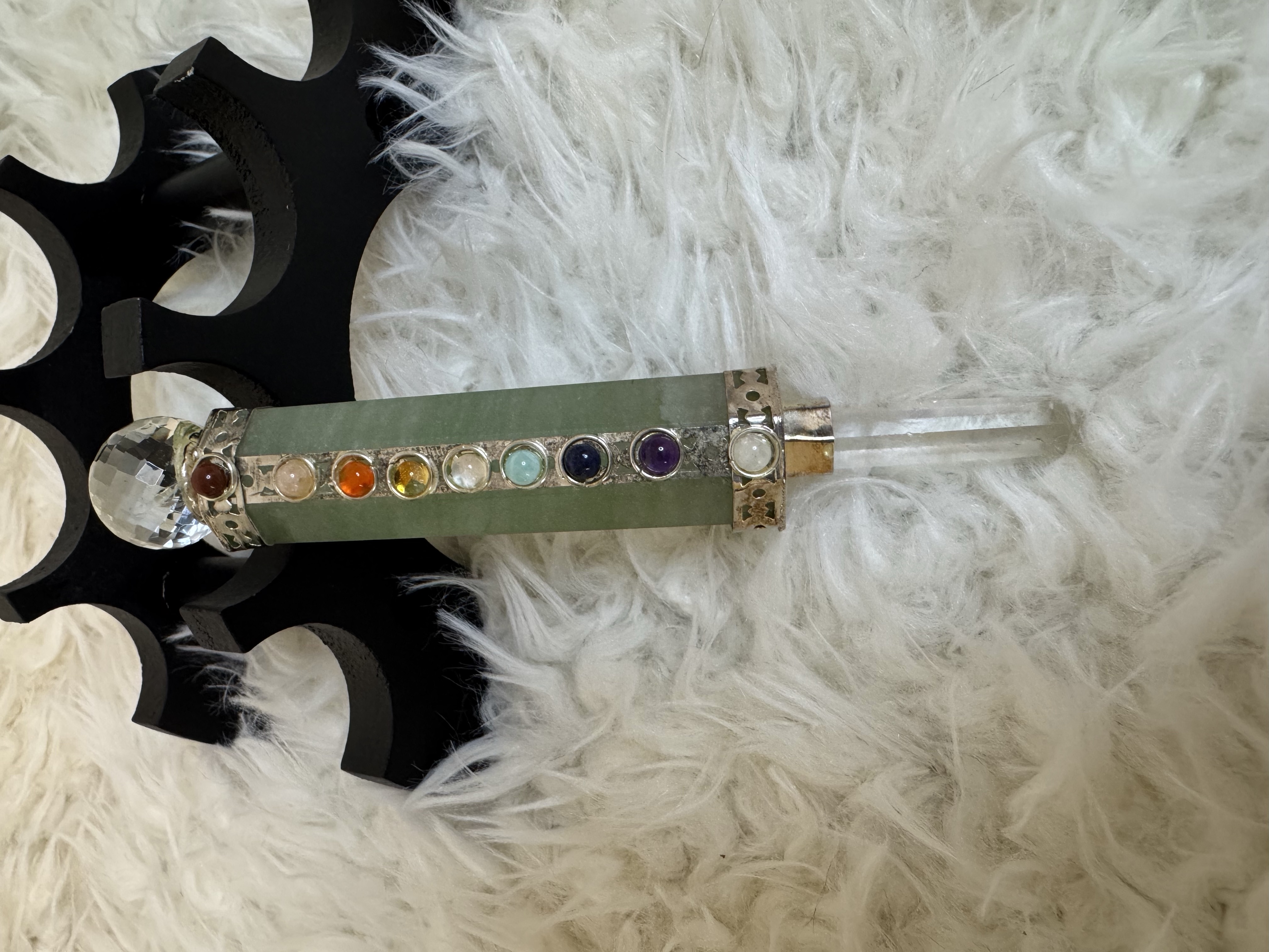 Green Aventurine Chakra Wand 4.86 inches  