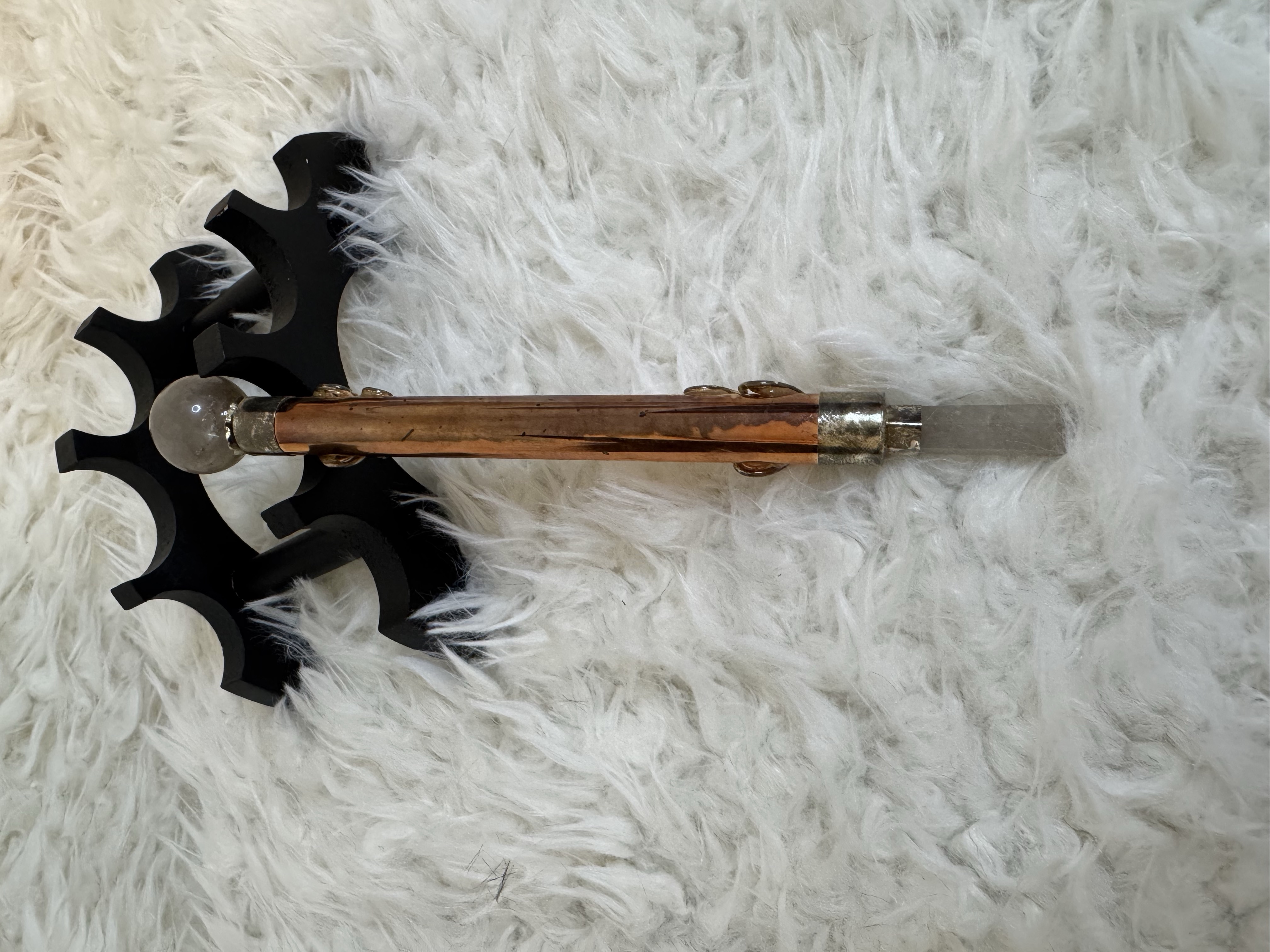 Copper and .925 Sterling Silver Wand 7.5 inches 