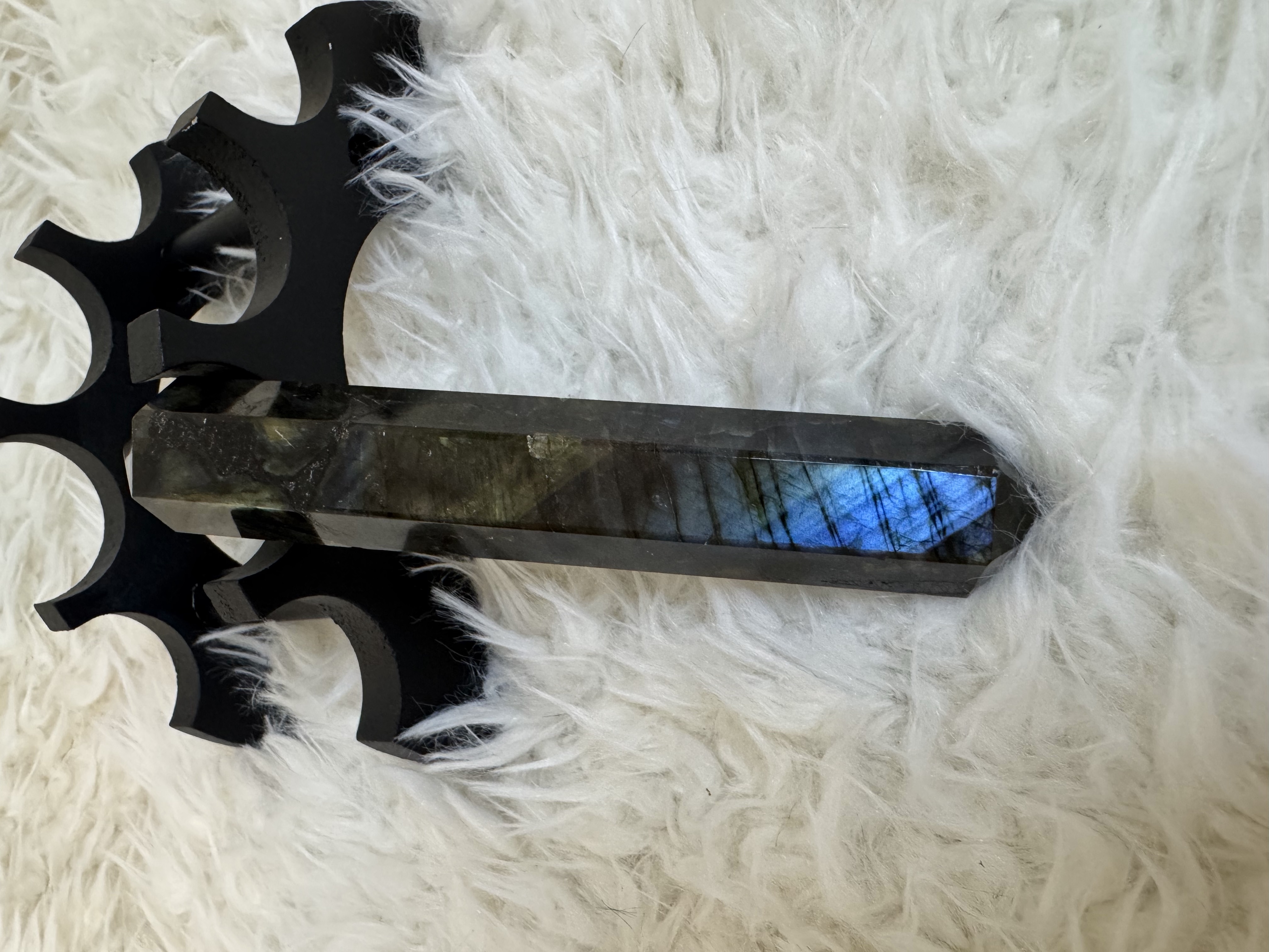 Double Terminated Labradorite Wand 5.09 inches 