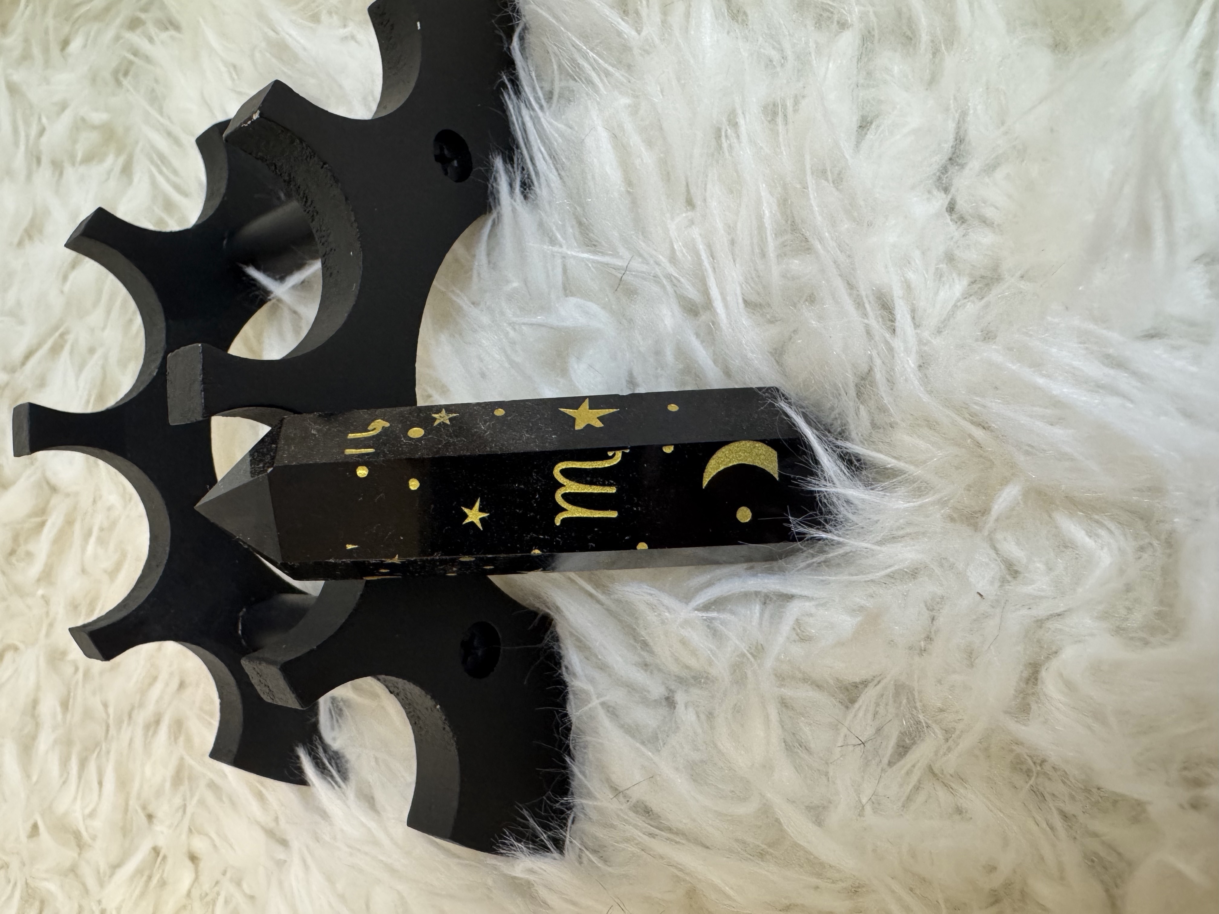 Golden Sheen Obsidian Scorpio Wand 3.44 inches 