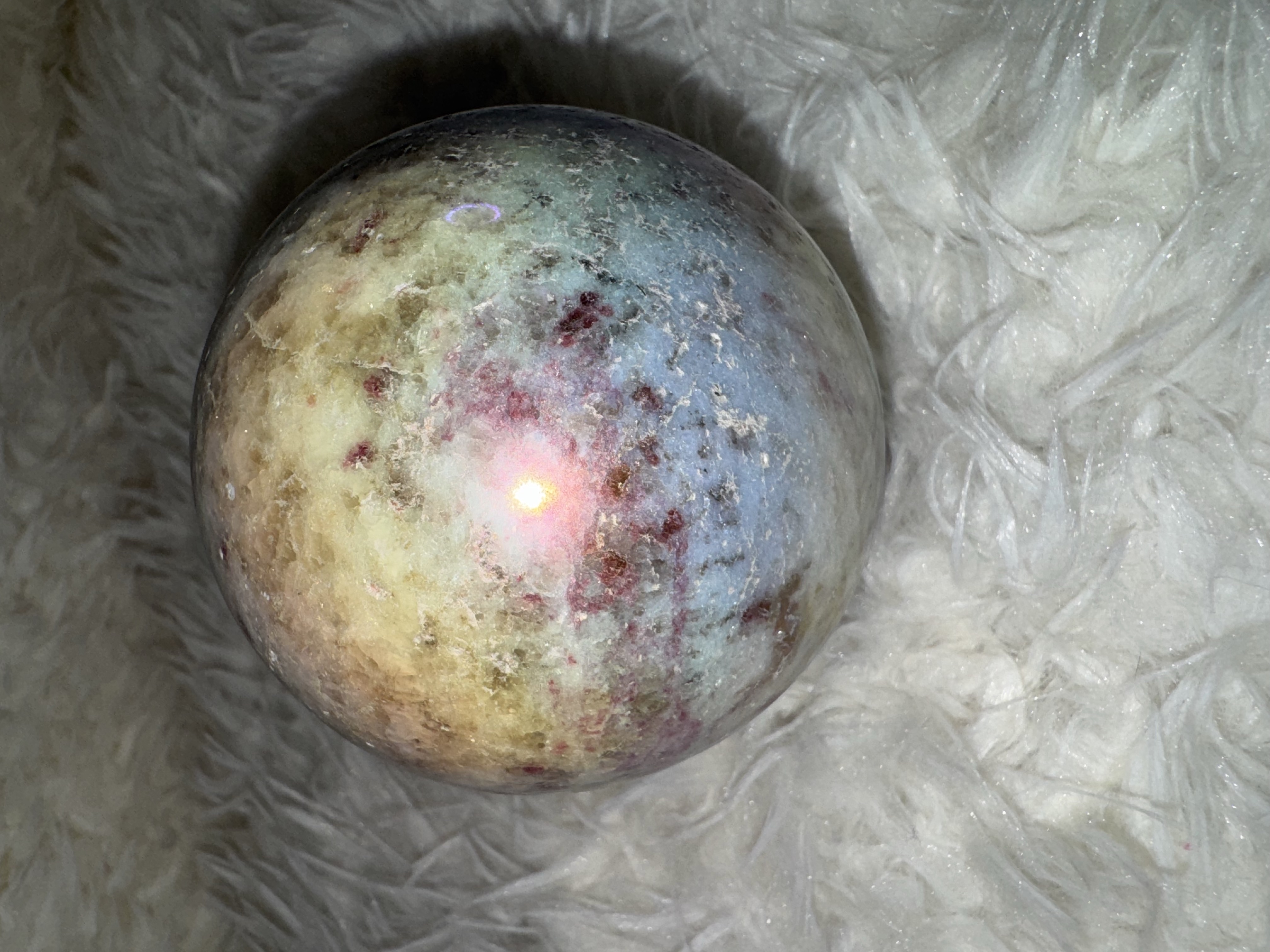 Angel Aura Pink Tourmaline Love Sphere 2.87 inches