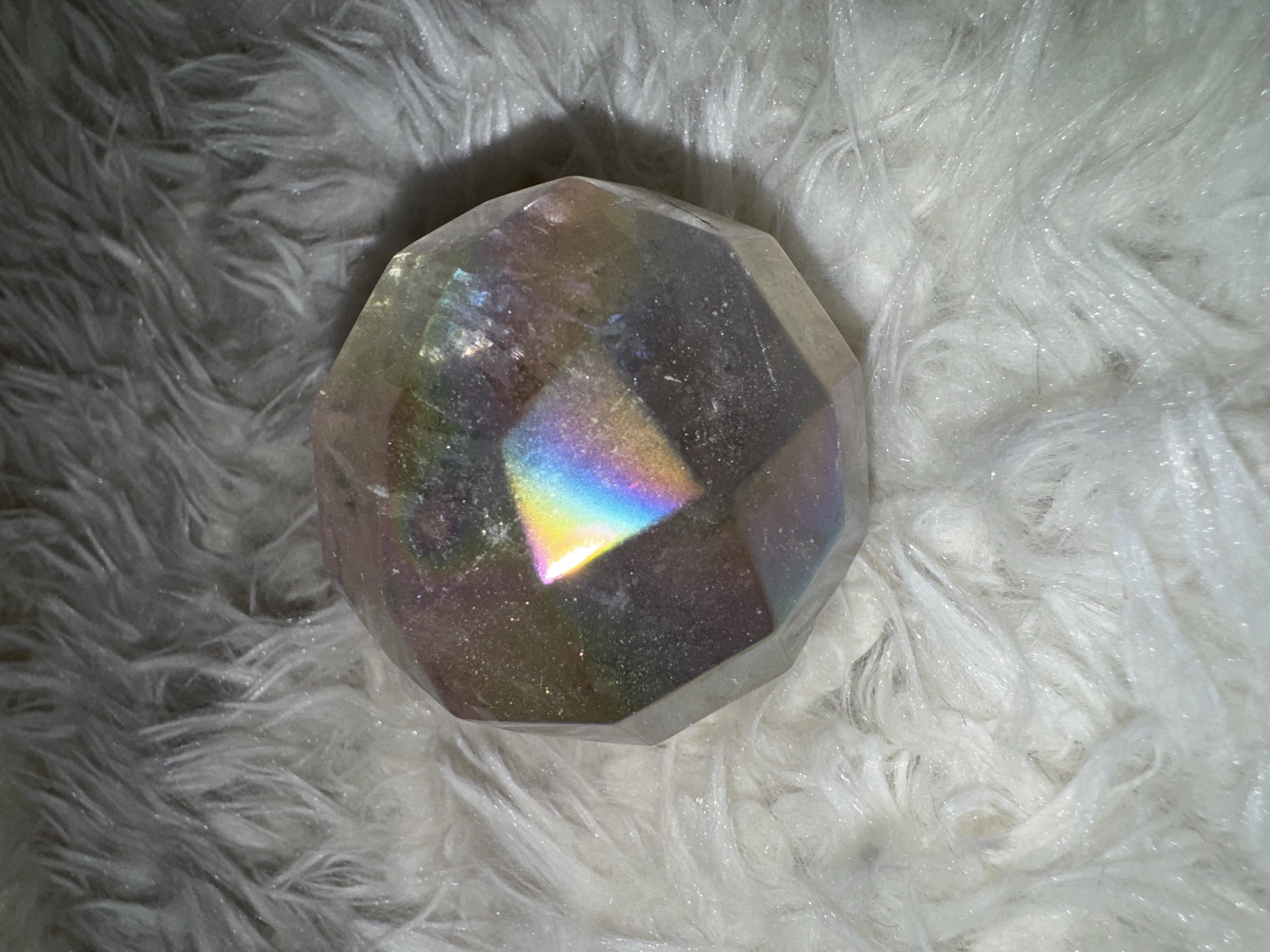 Angel Aura Quartz Disco Ball Sphere 1.92 inches 