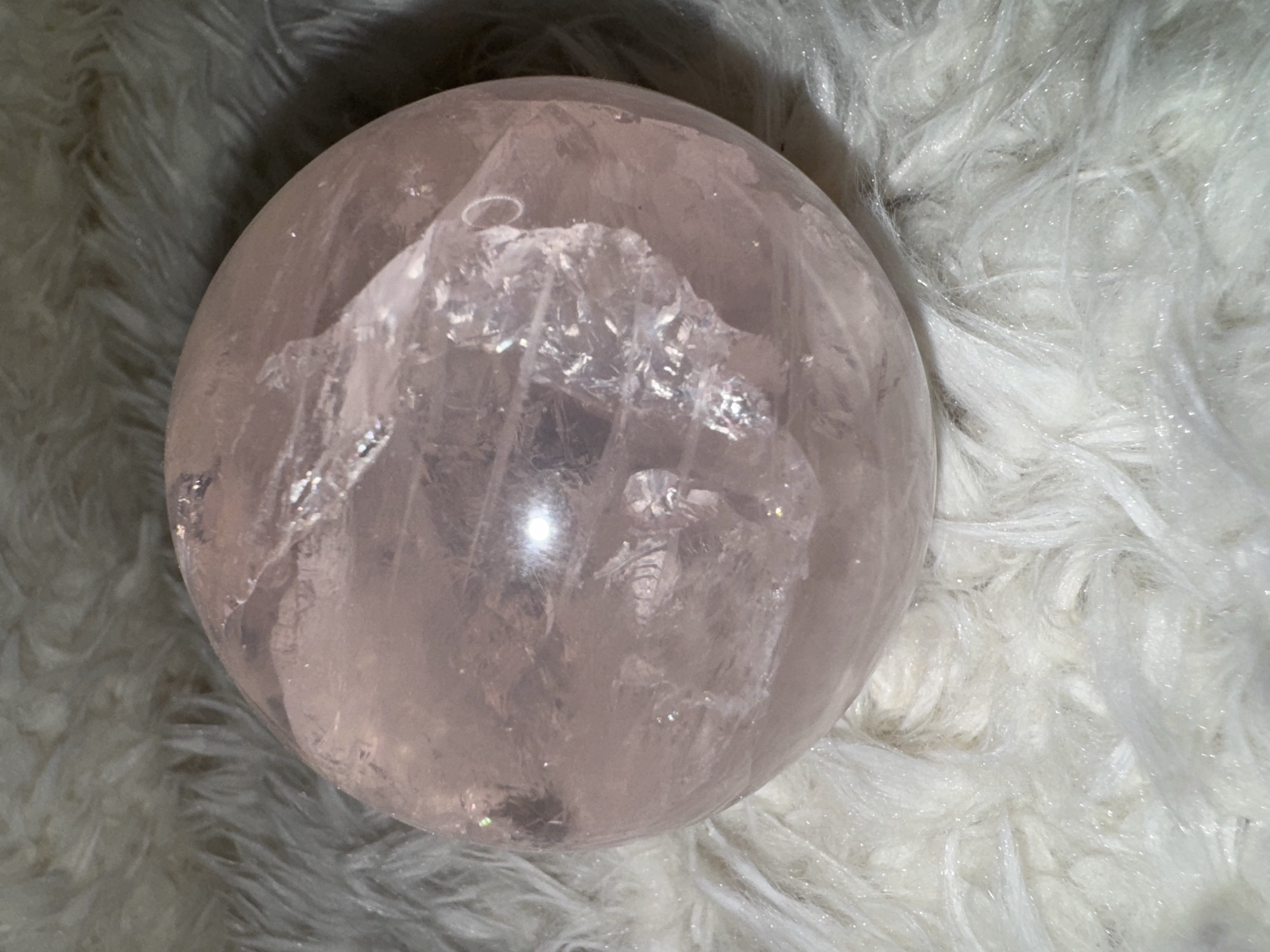 Rose Quartz Sphere 2.68 inches