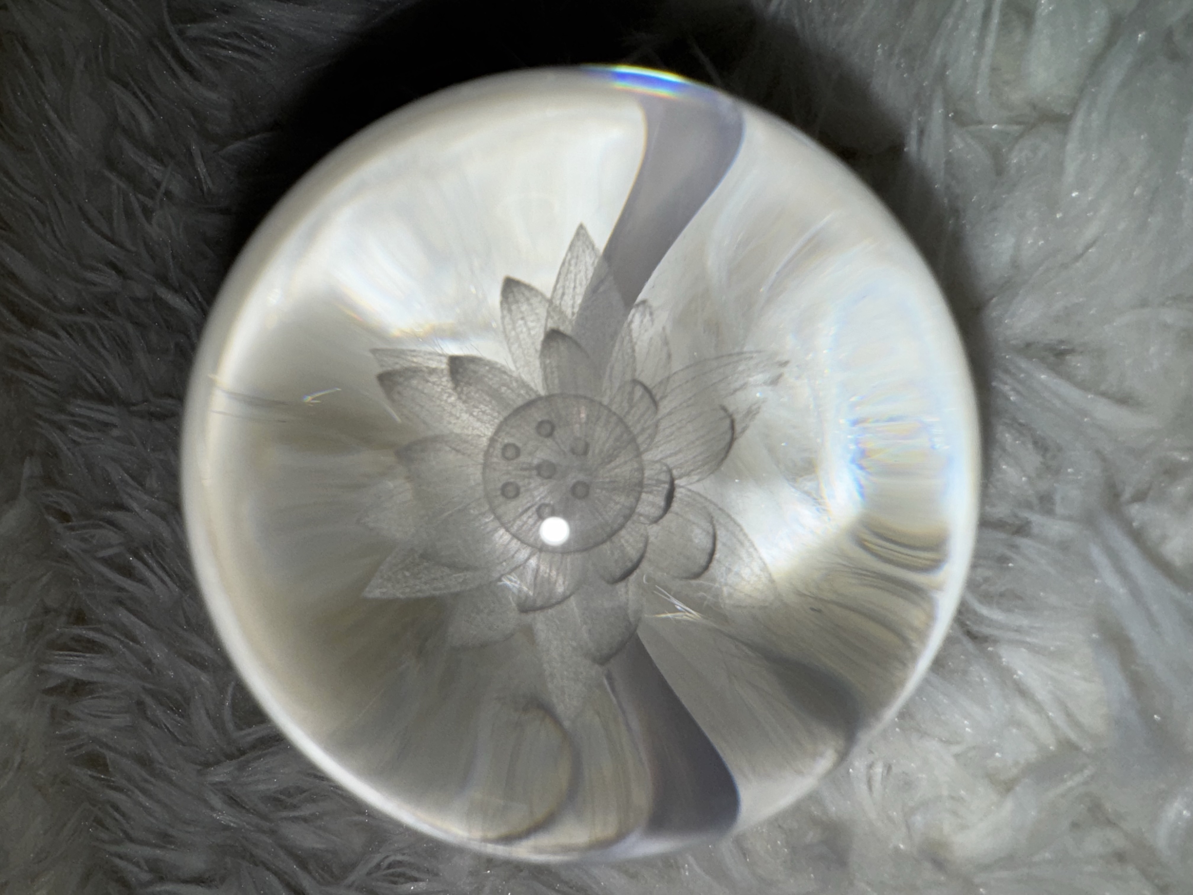 Lotus Flower Sphere 2.72 inches 