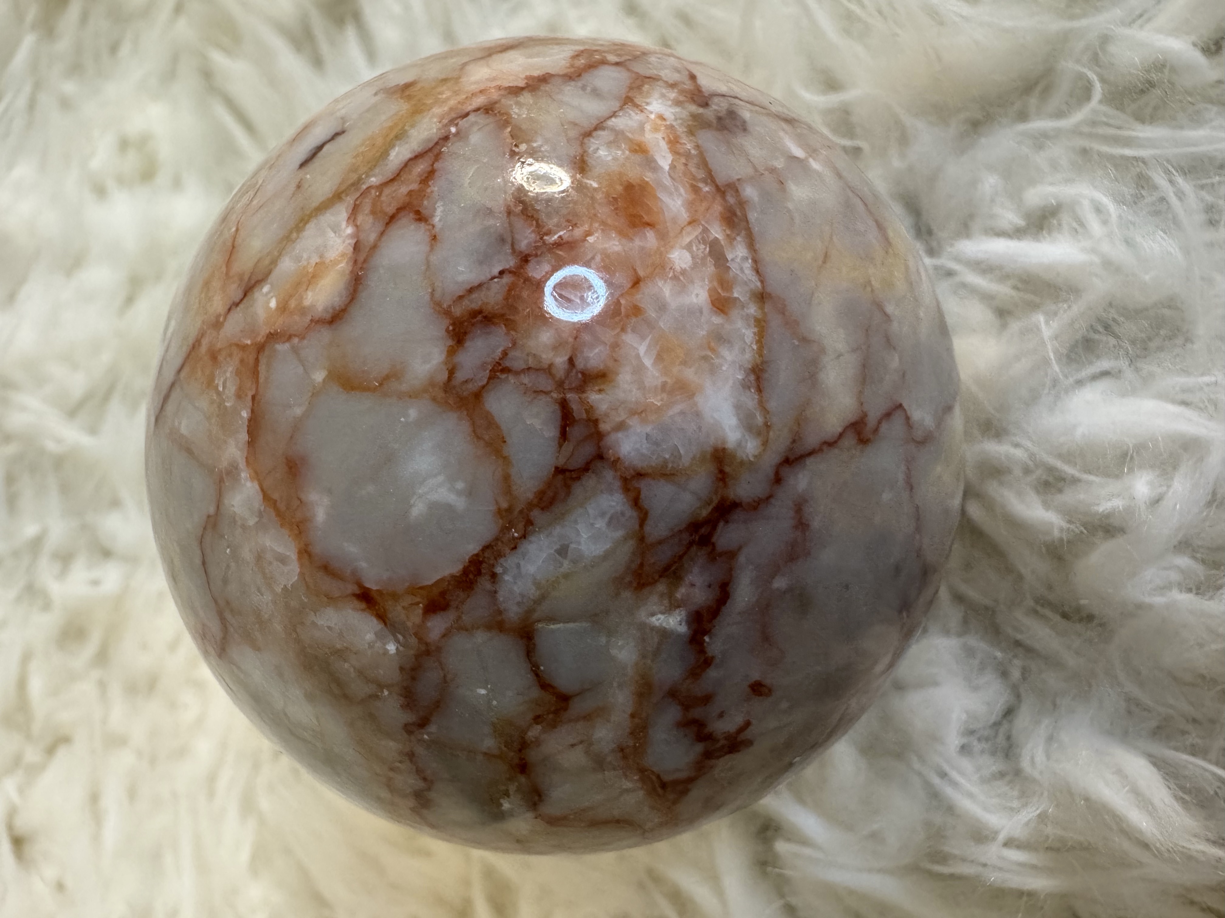 Red Vein Jasper Sphere 2.77 inches