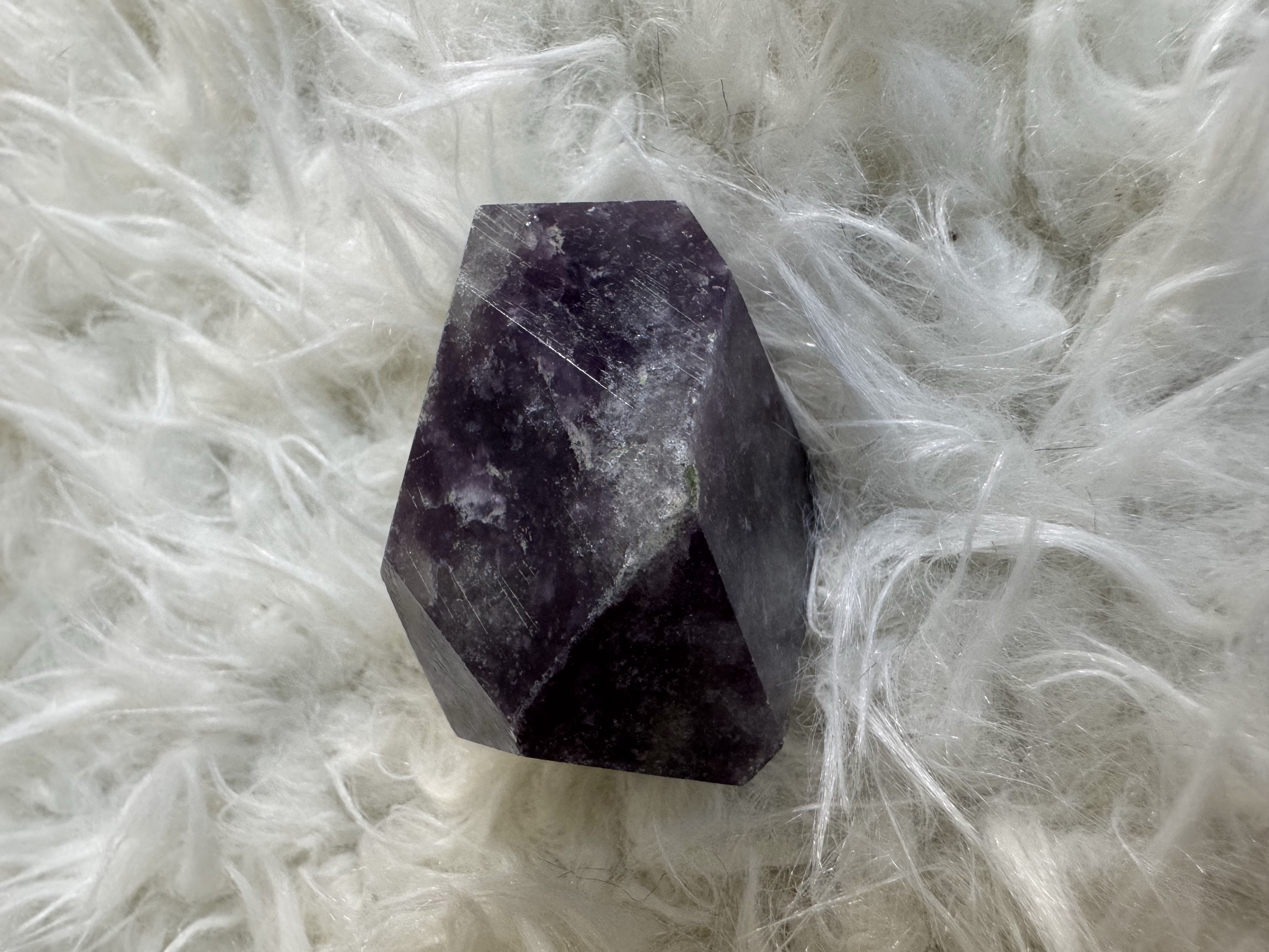 Faceted Channeling Stones - 7 crystals , use for Meditation or Reiki on Third Eye 