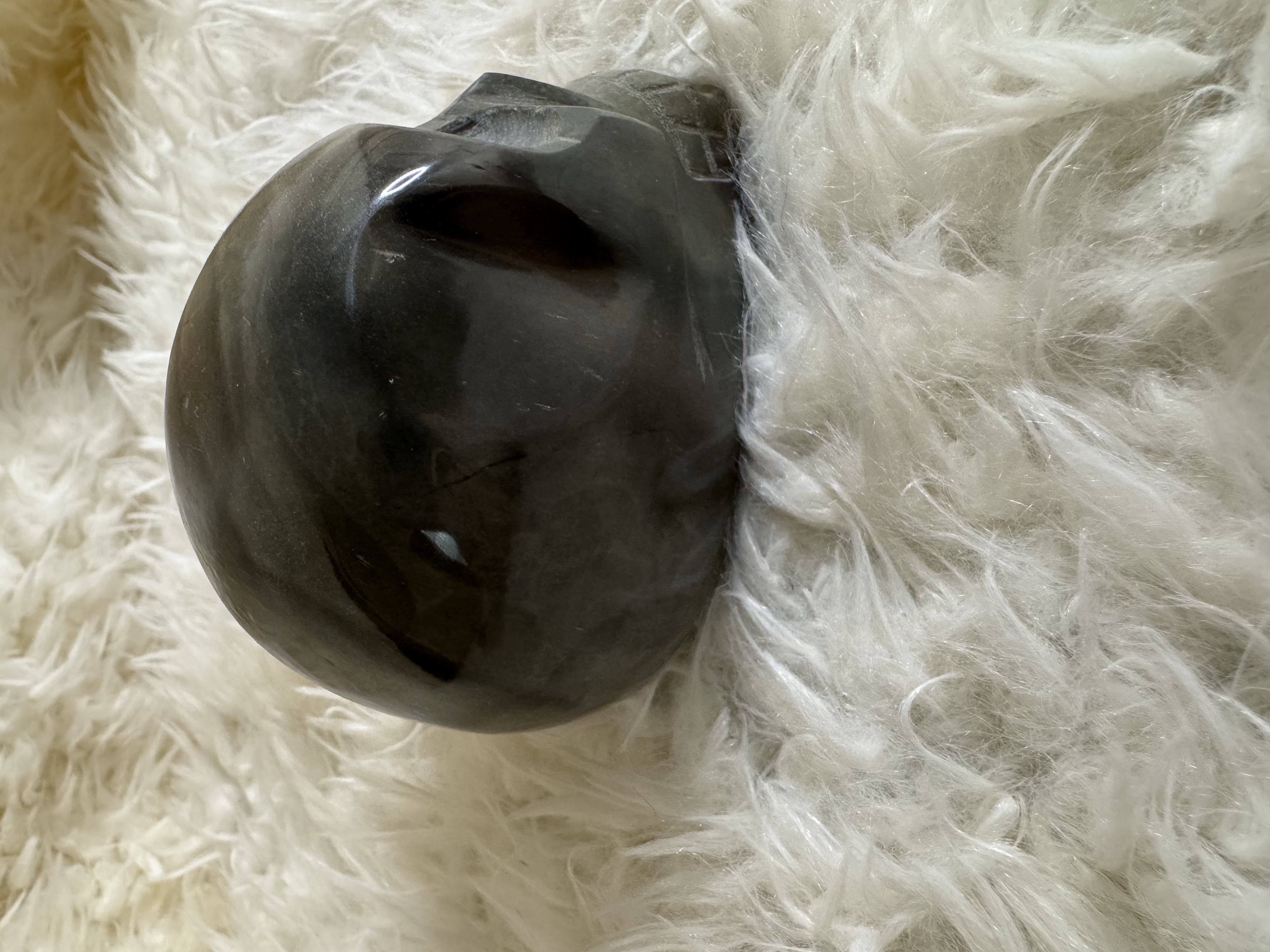 Polychrome Jasper Skull 2.28 in W x 2.79 in H x 3.59 in L 