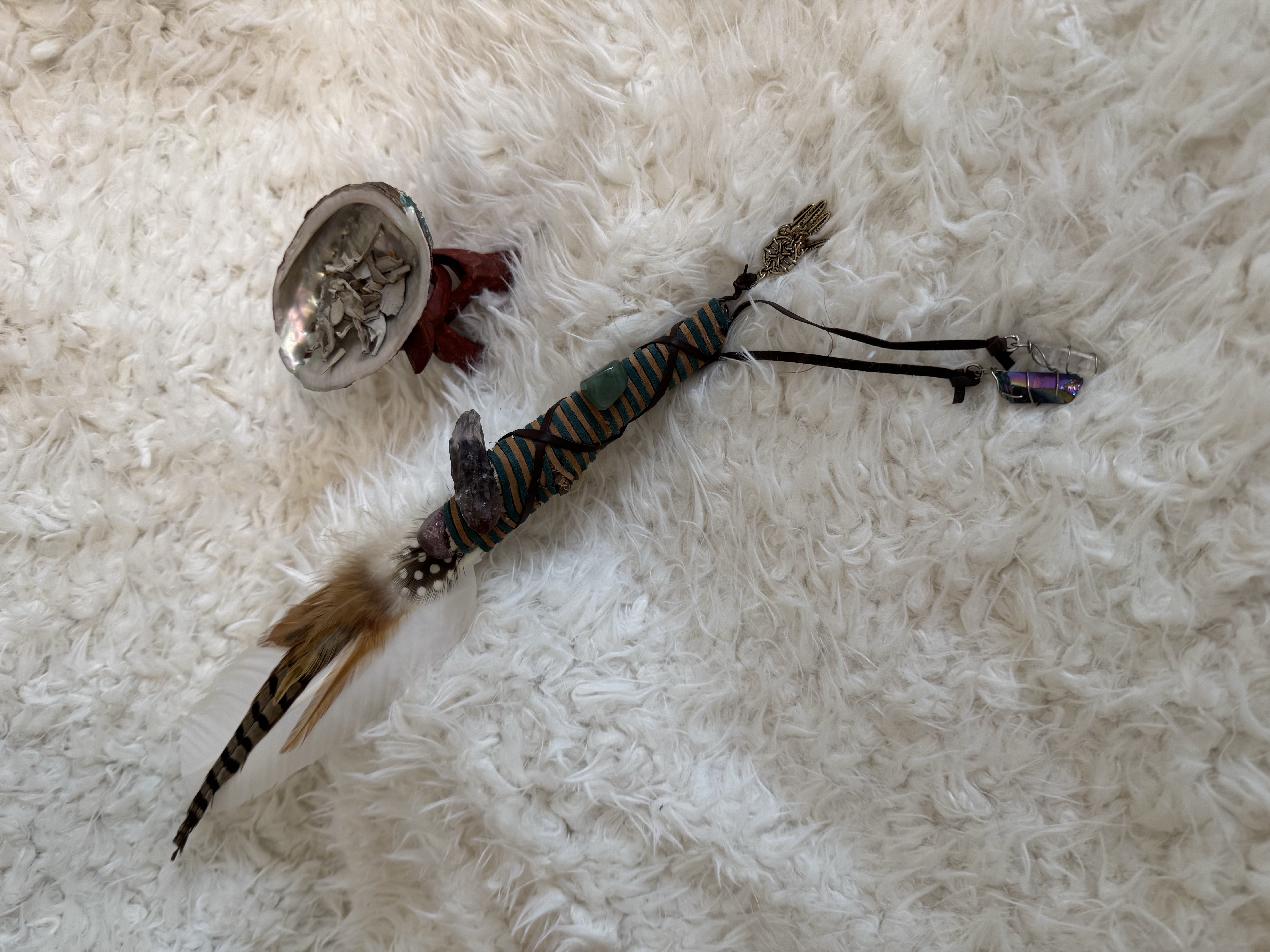 Hand Made Smudge Fan 14 inches