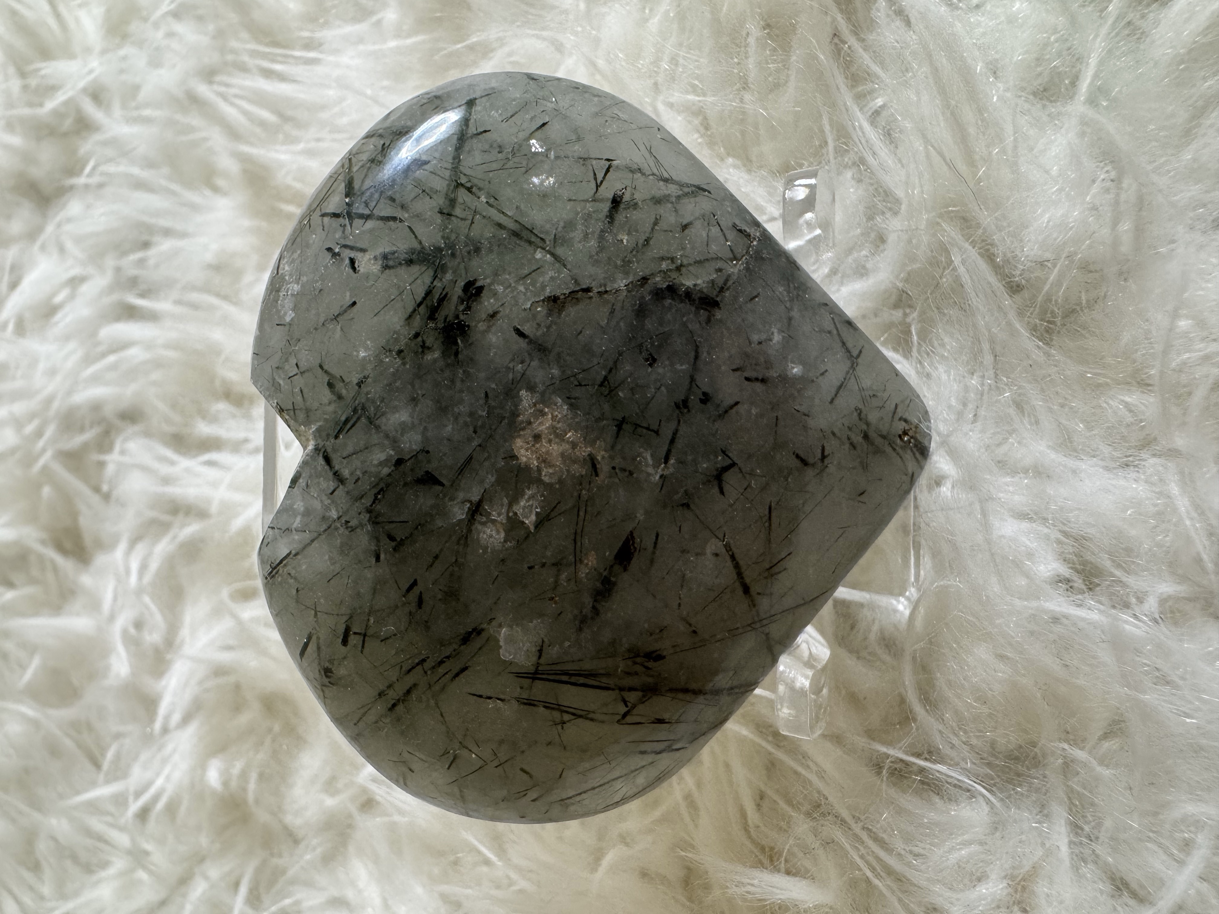 Tourmalinated Quartz Heart