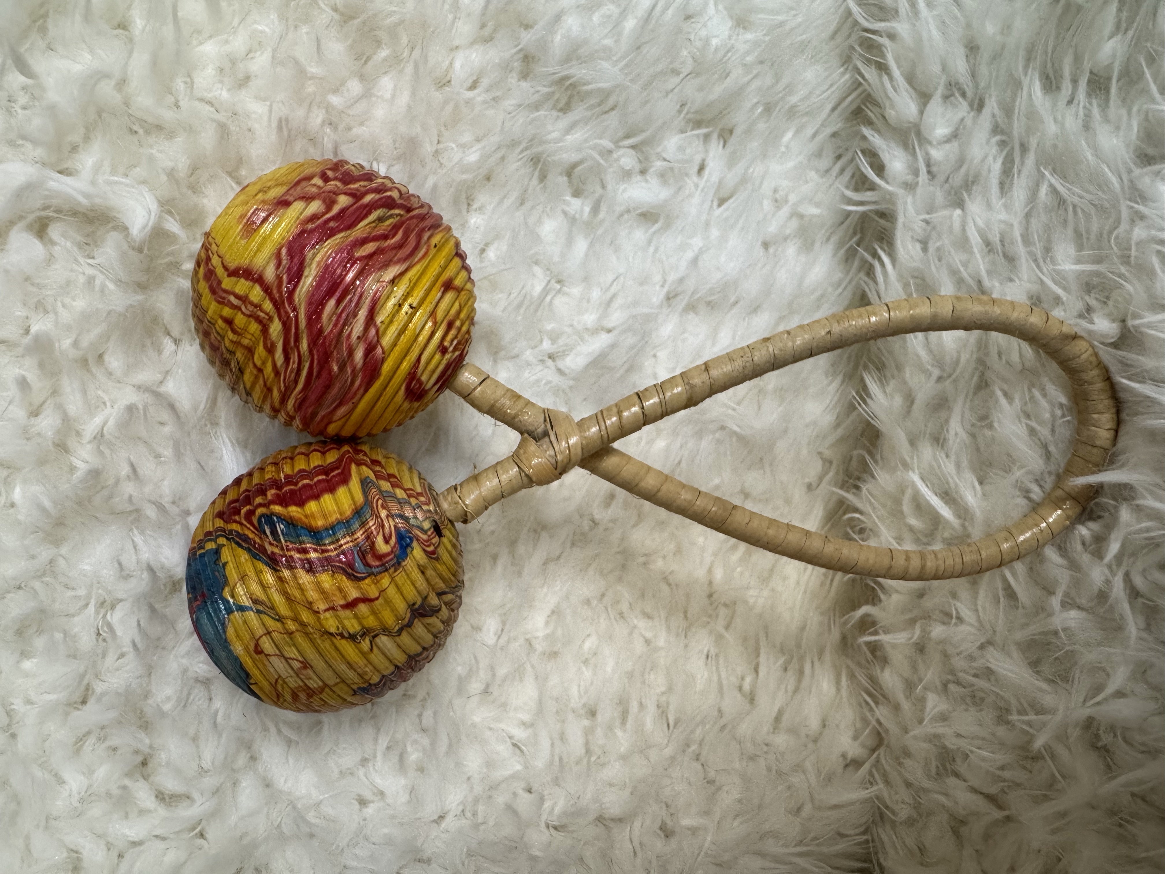 Hand Painted Balinese Rattle 