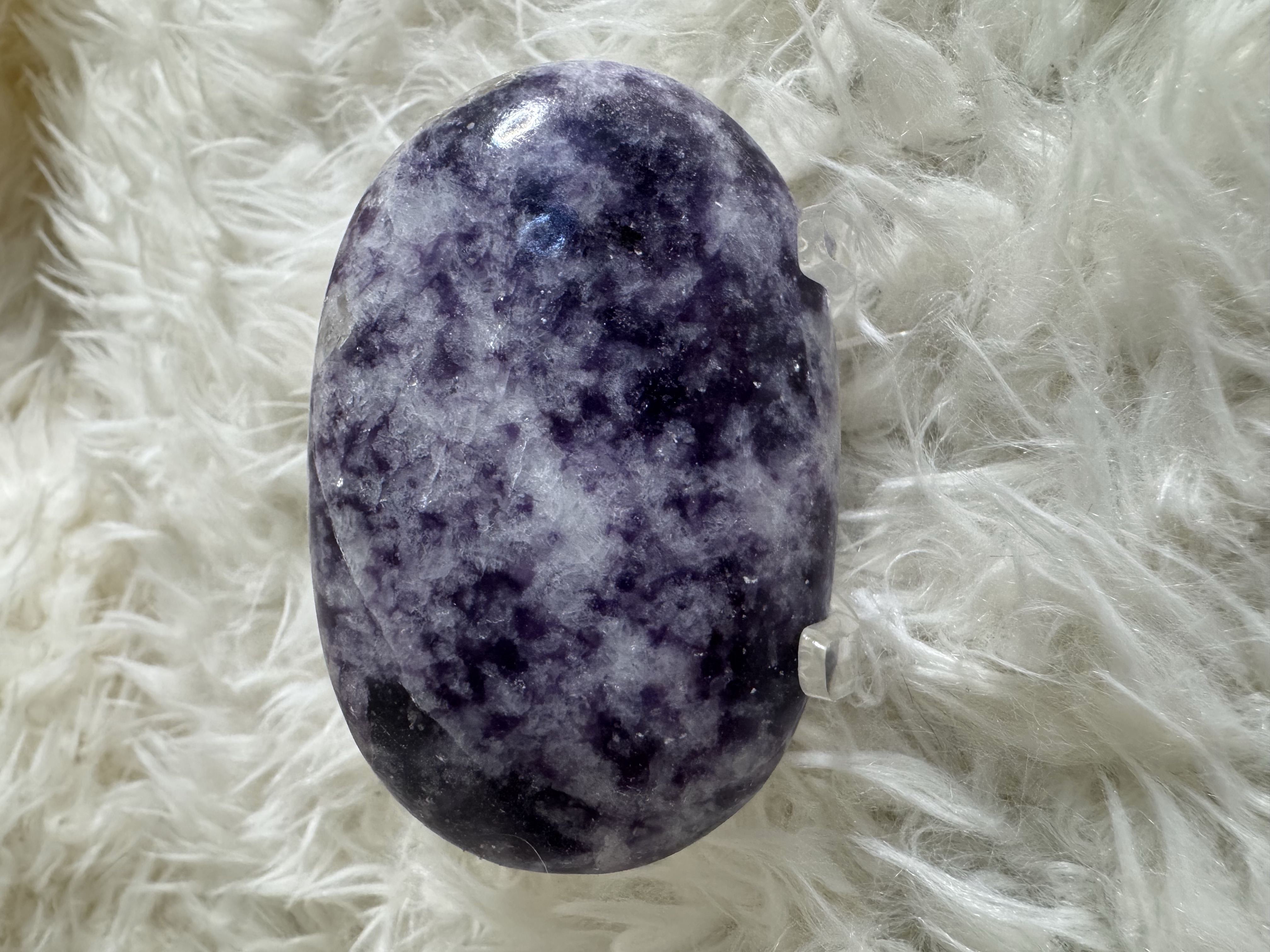 Peace and Positivity Lepidolite Palm Stone 