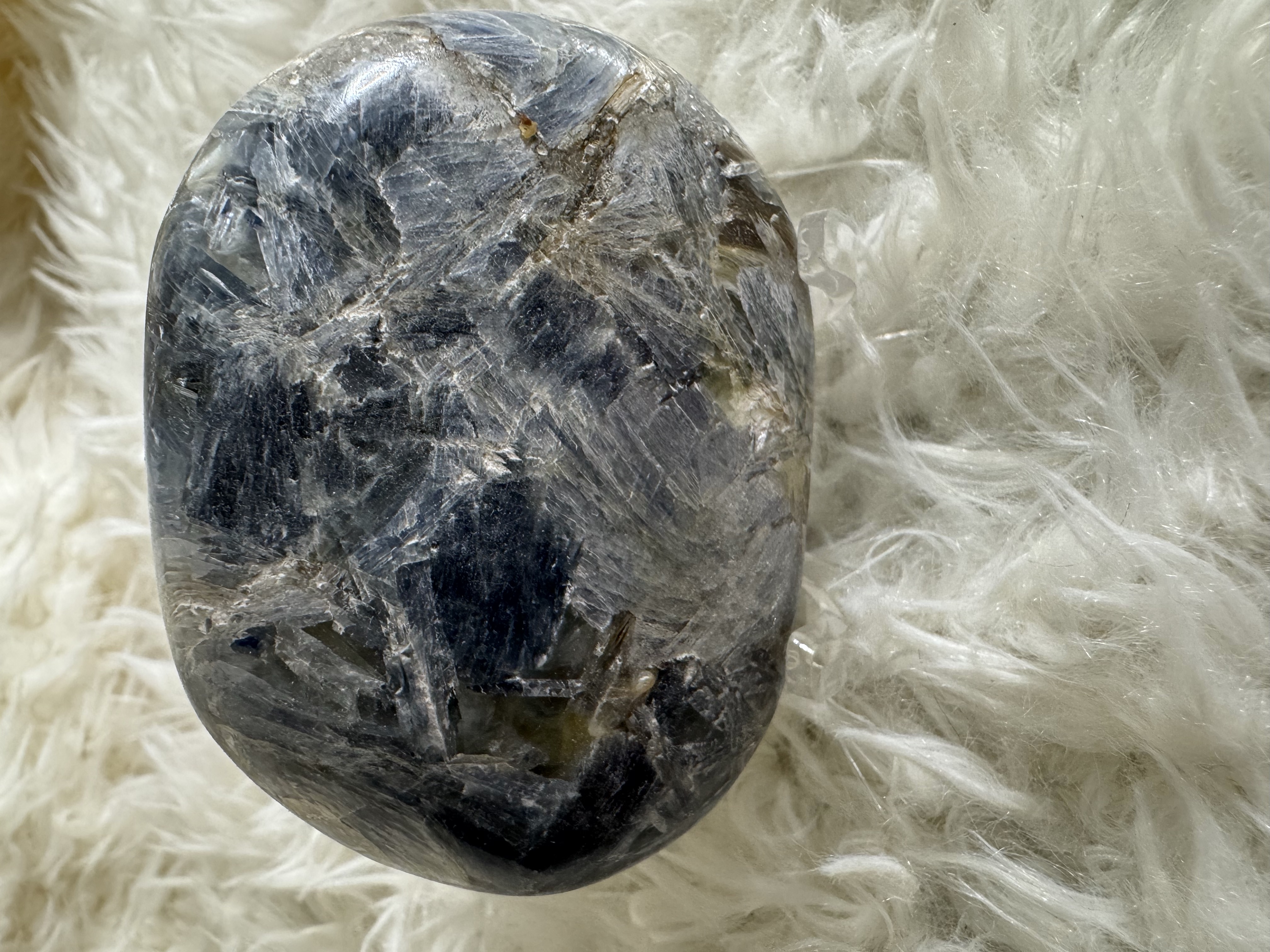 Blue Kyanite Chakra Balancing Palm Stone 