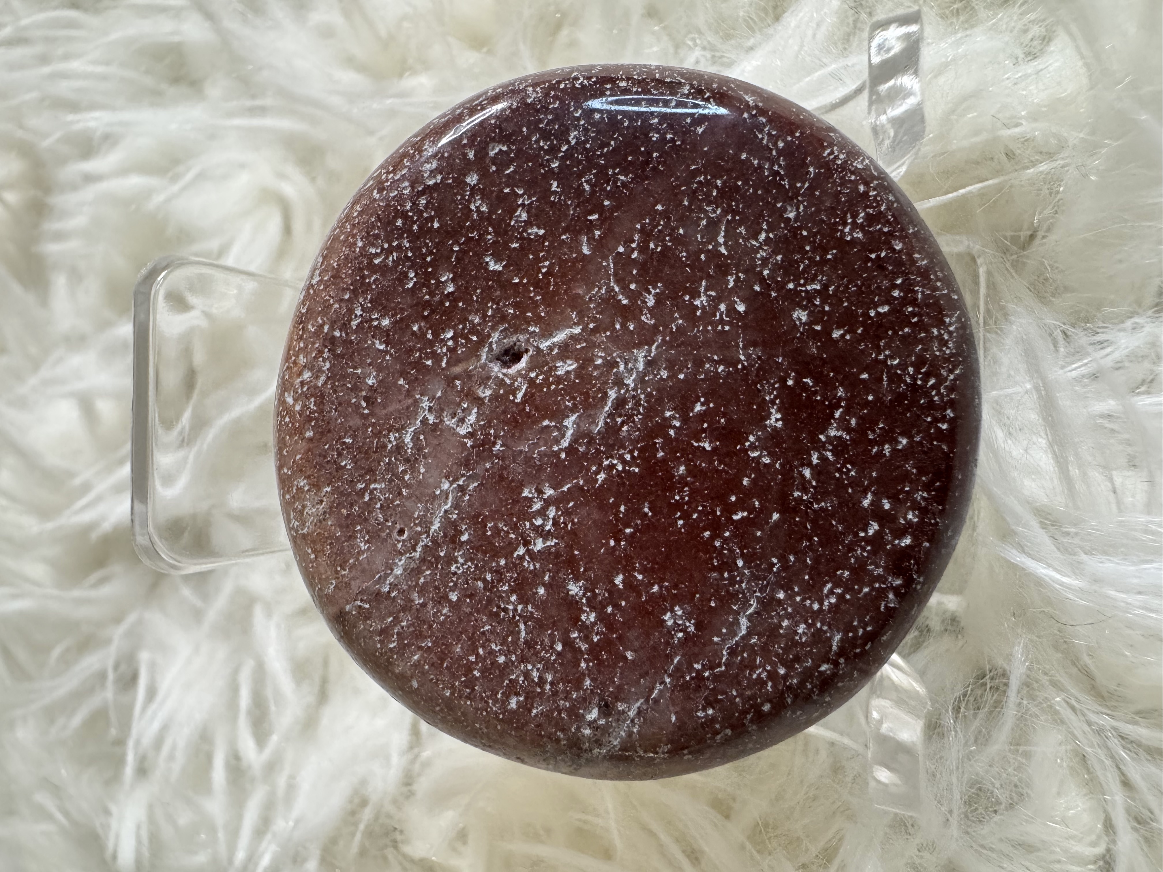 Strawberry Quartz Palm Stone