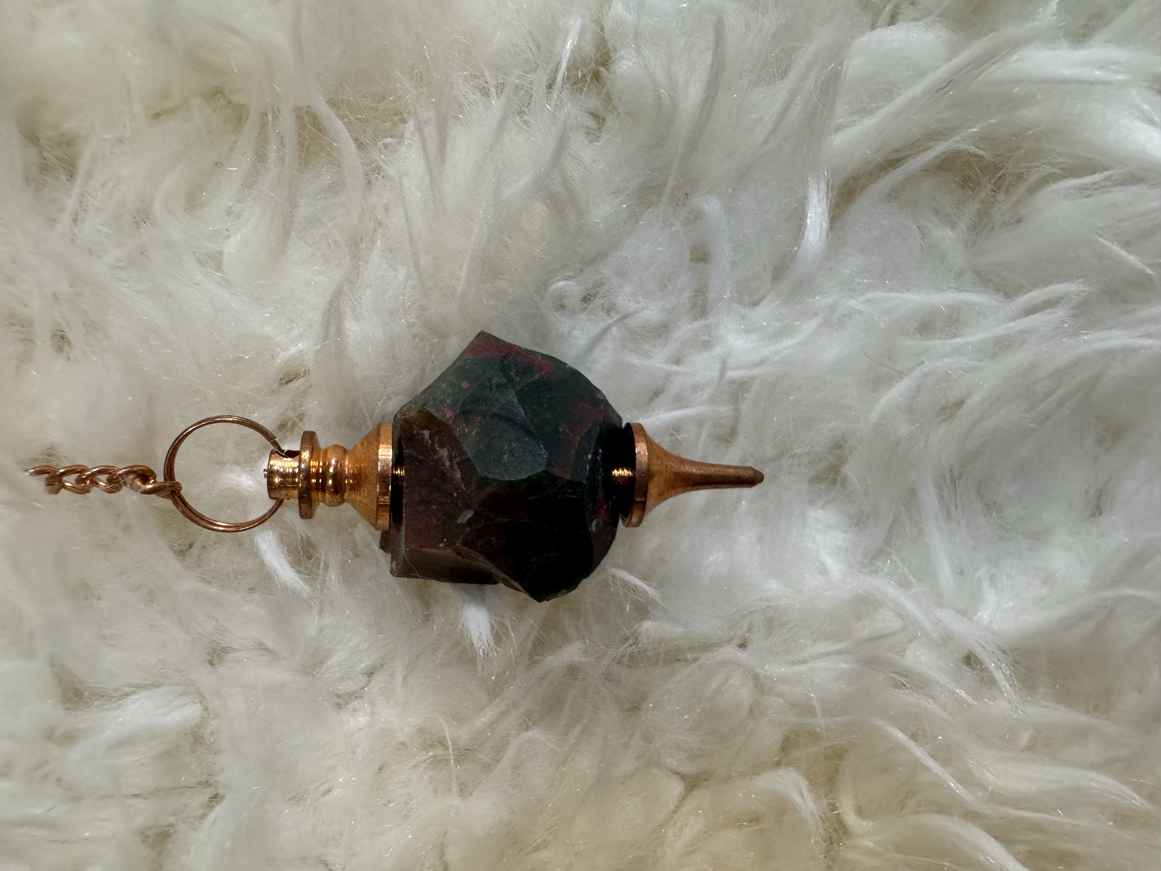 Copper / Bloodstone Pendulum 