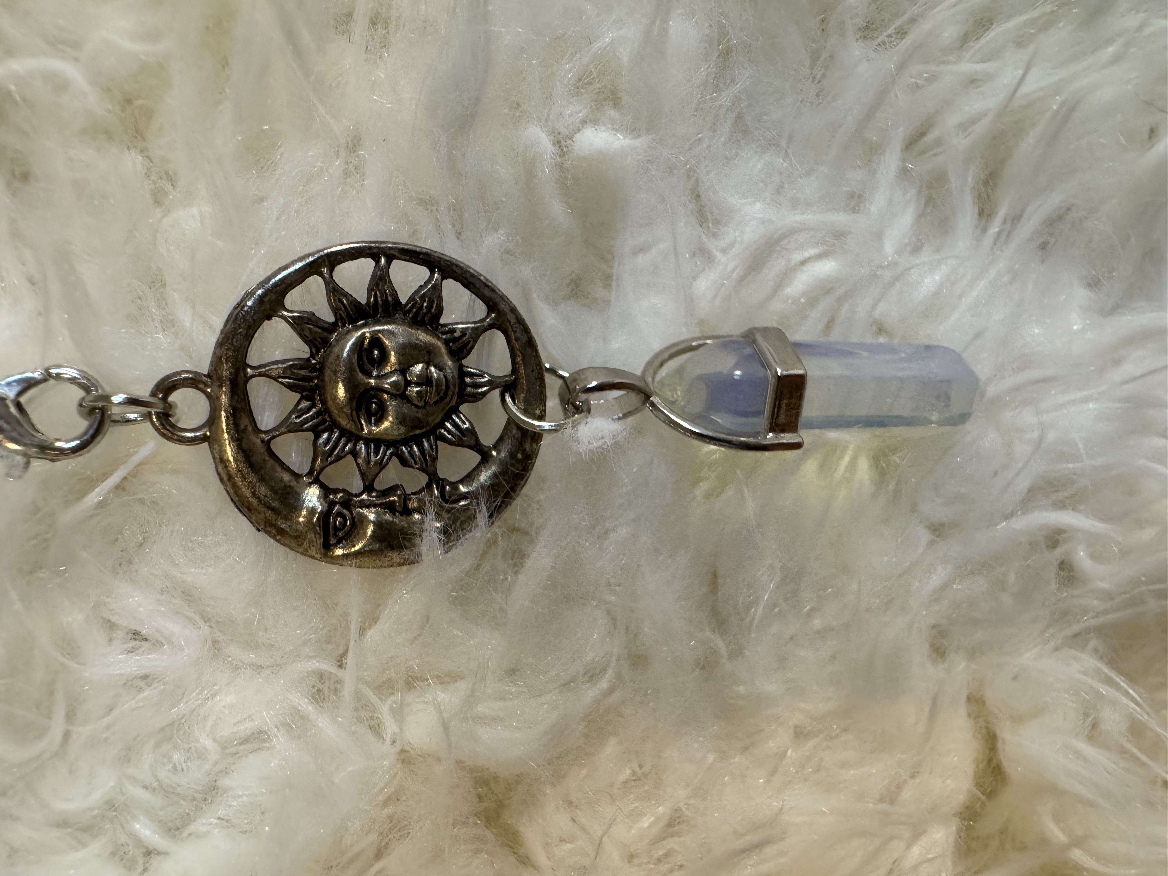 Double Amethyst/Opalite Pendulum 